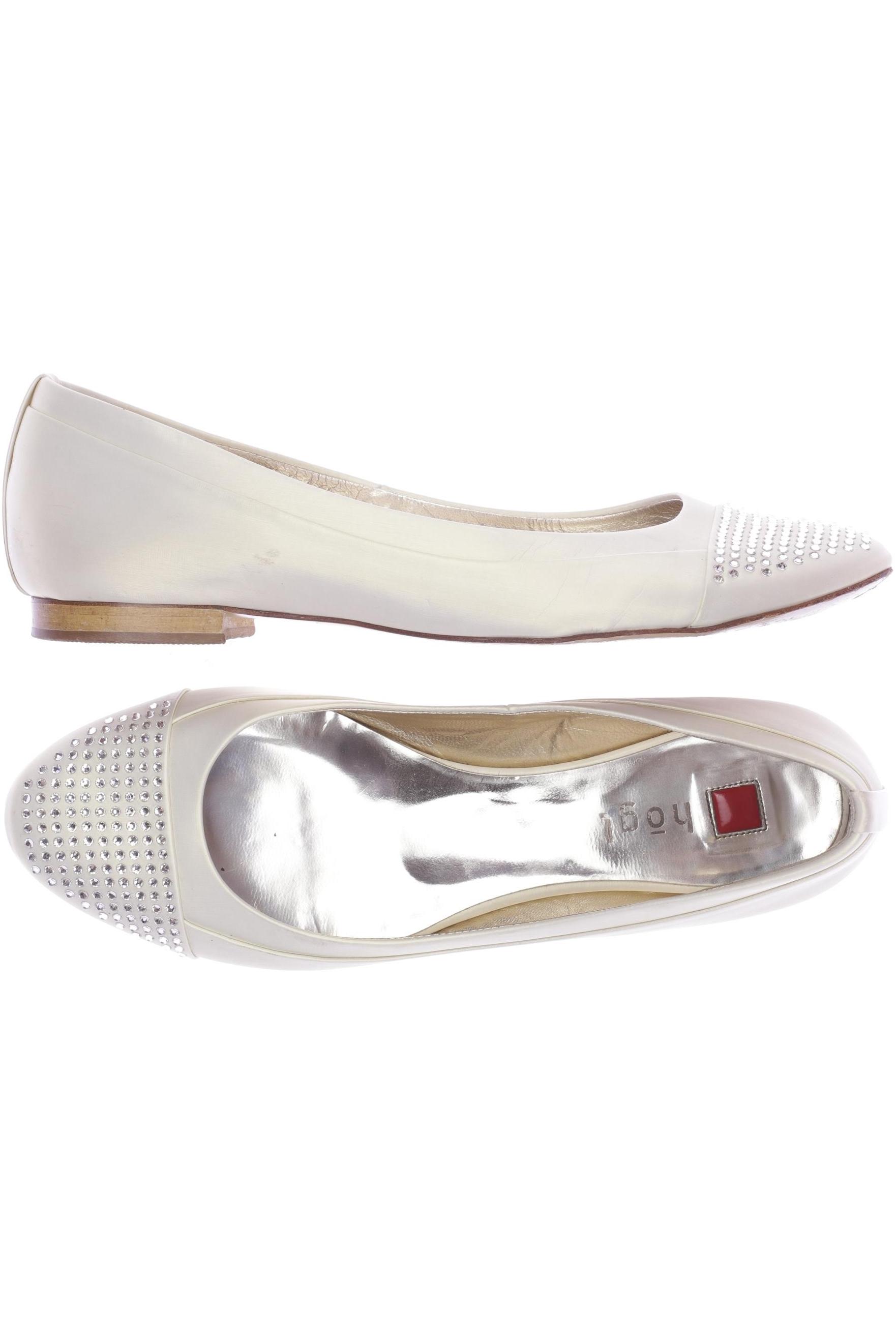 

högl Damen Ballerinas, cremeweiß, Gr. 6.5