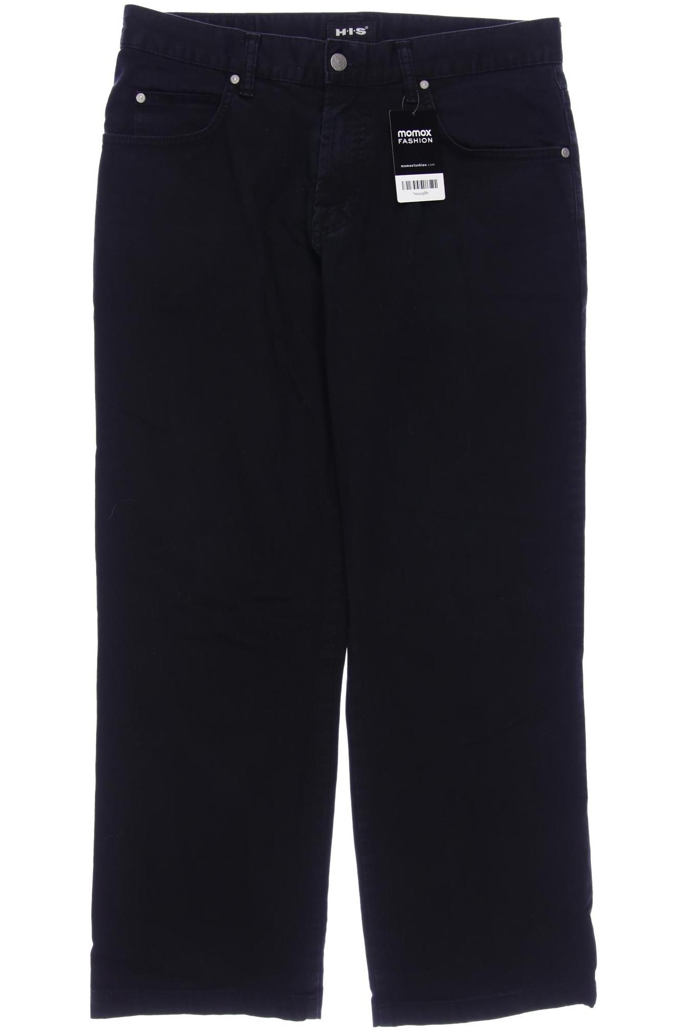 

H.I.S Herren Stoffhose, schwarz