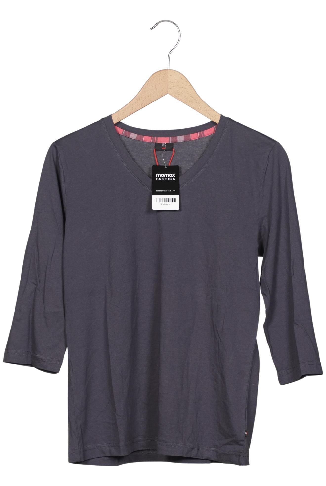 

H.i.s Damen Langarmshirt, grau, Gr. 36