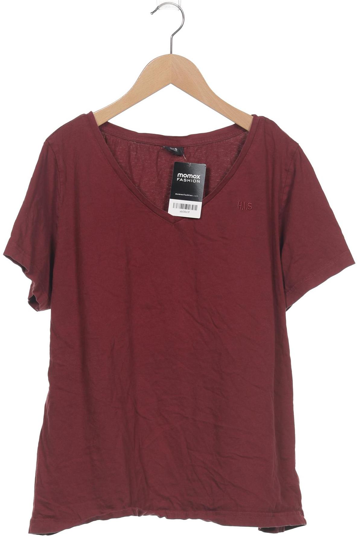

H.i.s Damen T-Shirt, bordeaux, Gr. 48