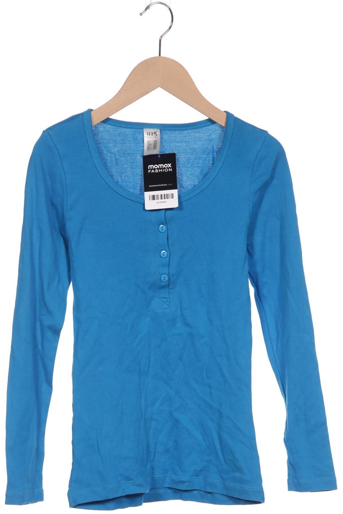 

H.i.s Damen Langarmshirt, blau, Gr. 38