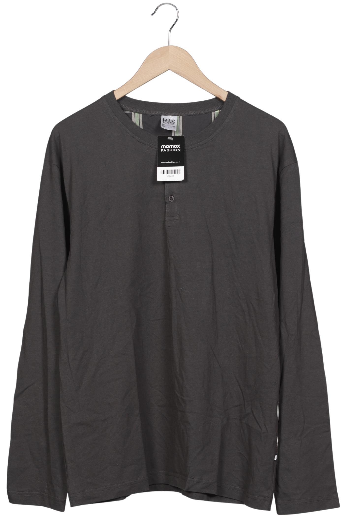 Thumbnail - H.i.s Herren Langarmshirt, grau, Gr. 52