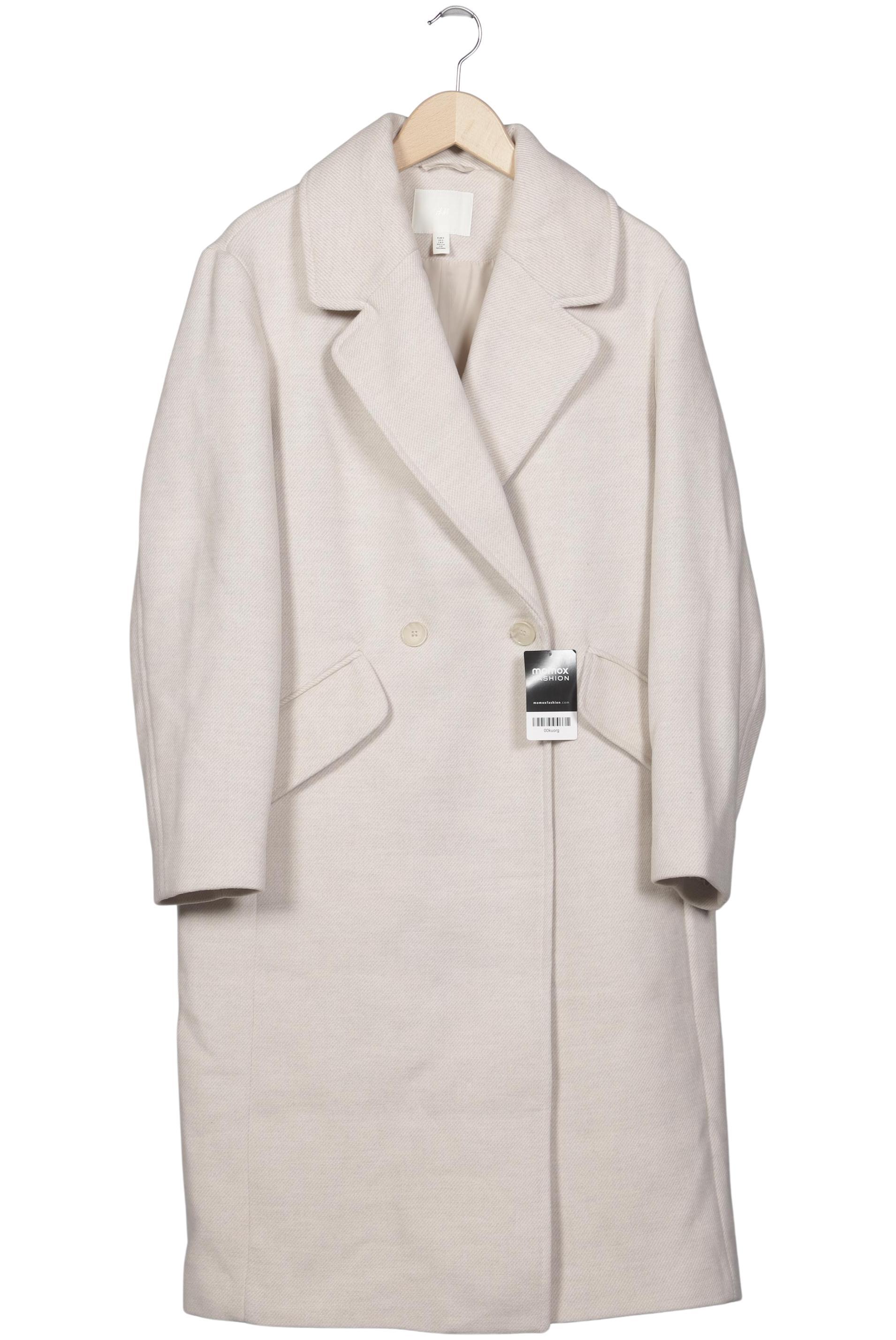 

H&M Damen Mantel, cremeweiß, Gr. 36