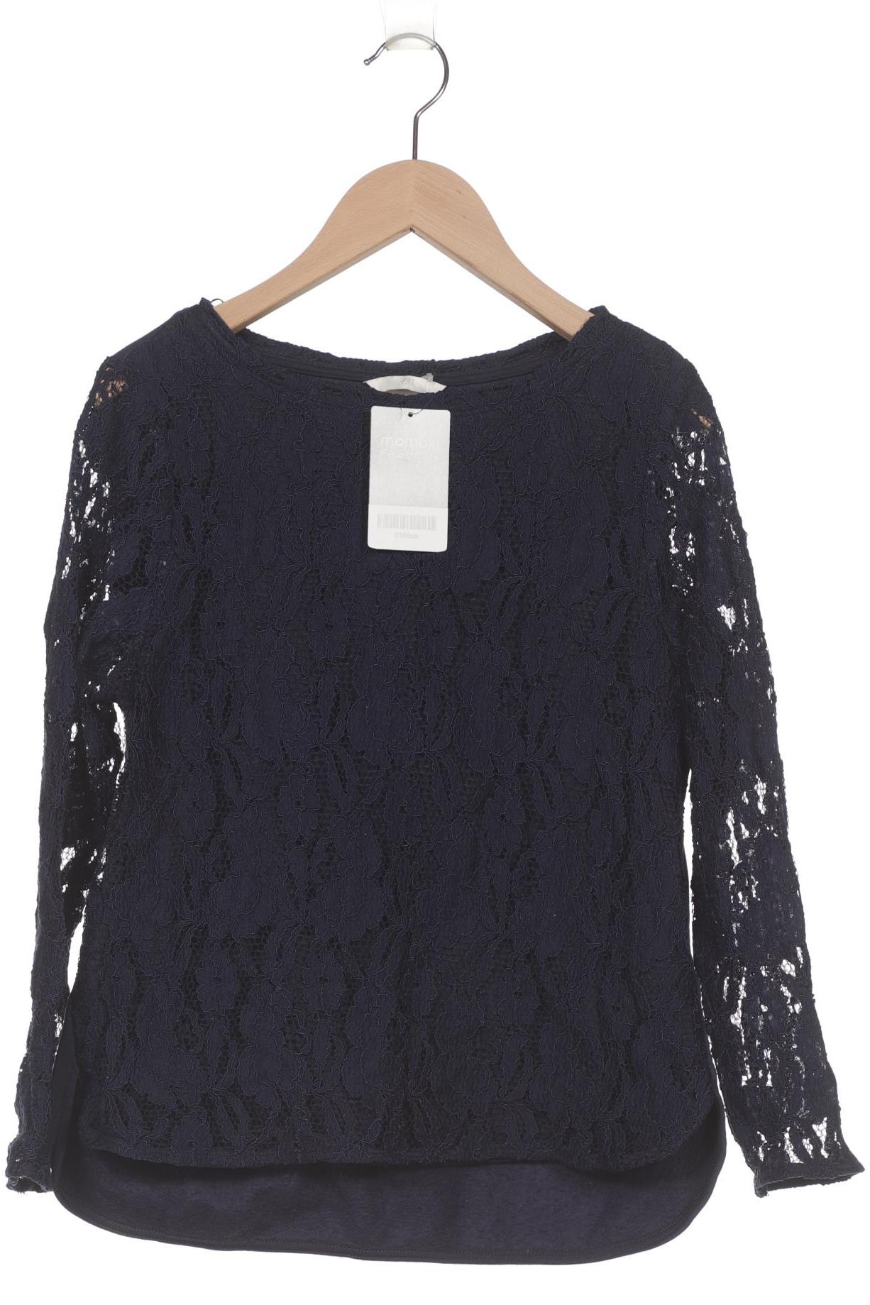 

H&M Damen Langarmshirt, marineblau, Gr. 36