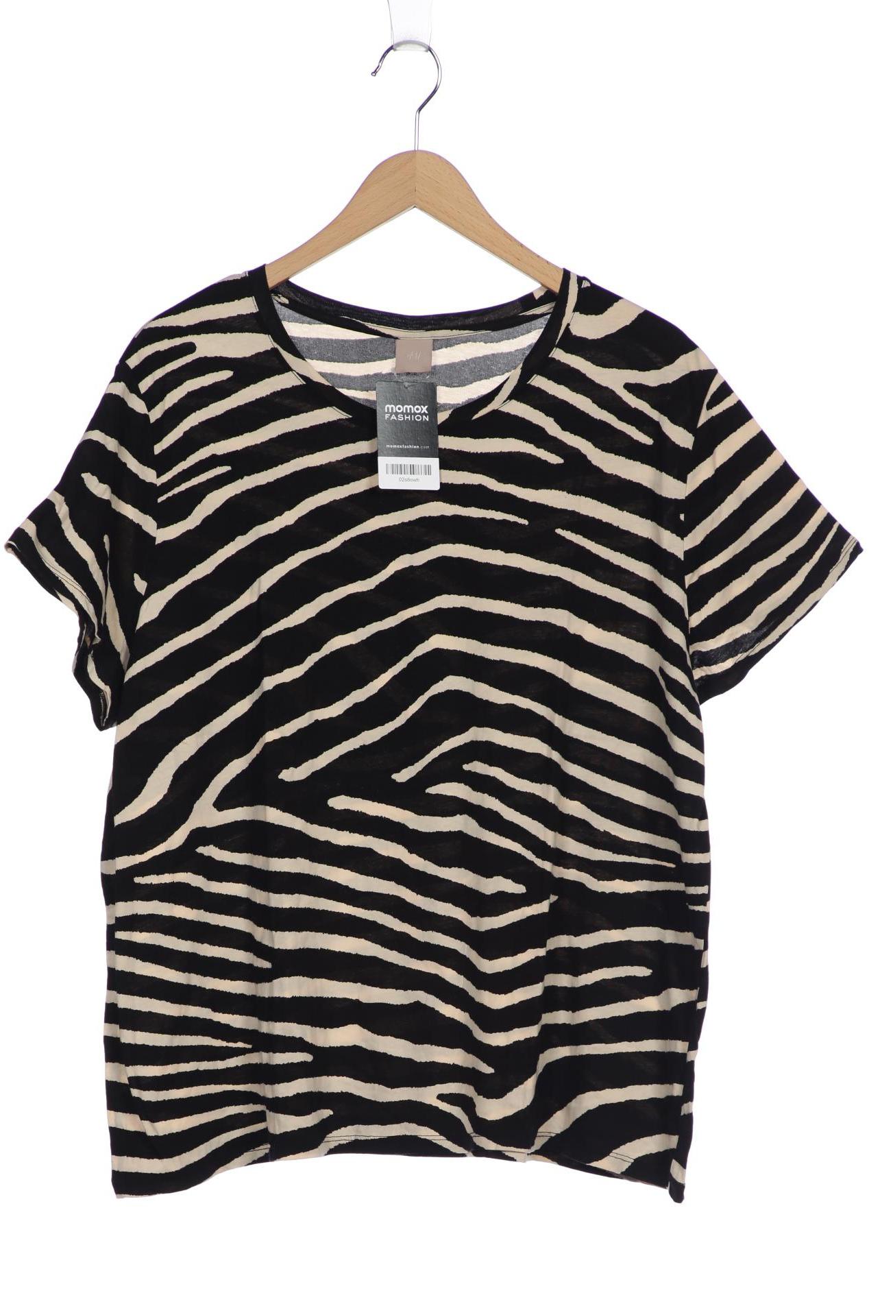 

H&M Damen T-Shirt, schwarz