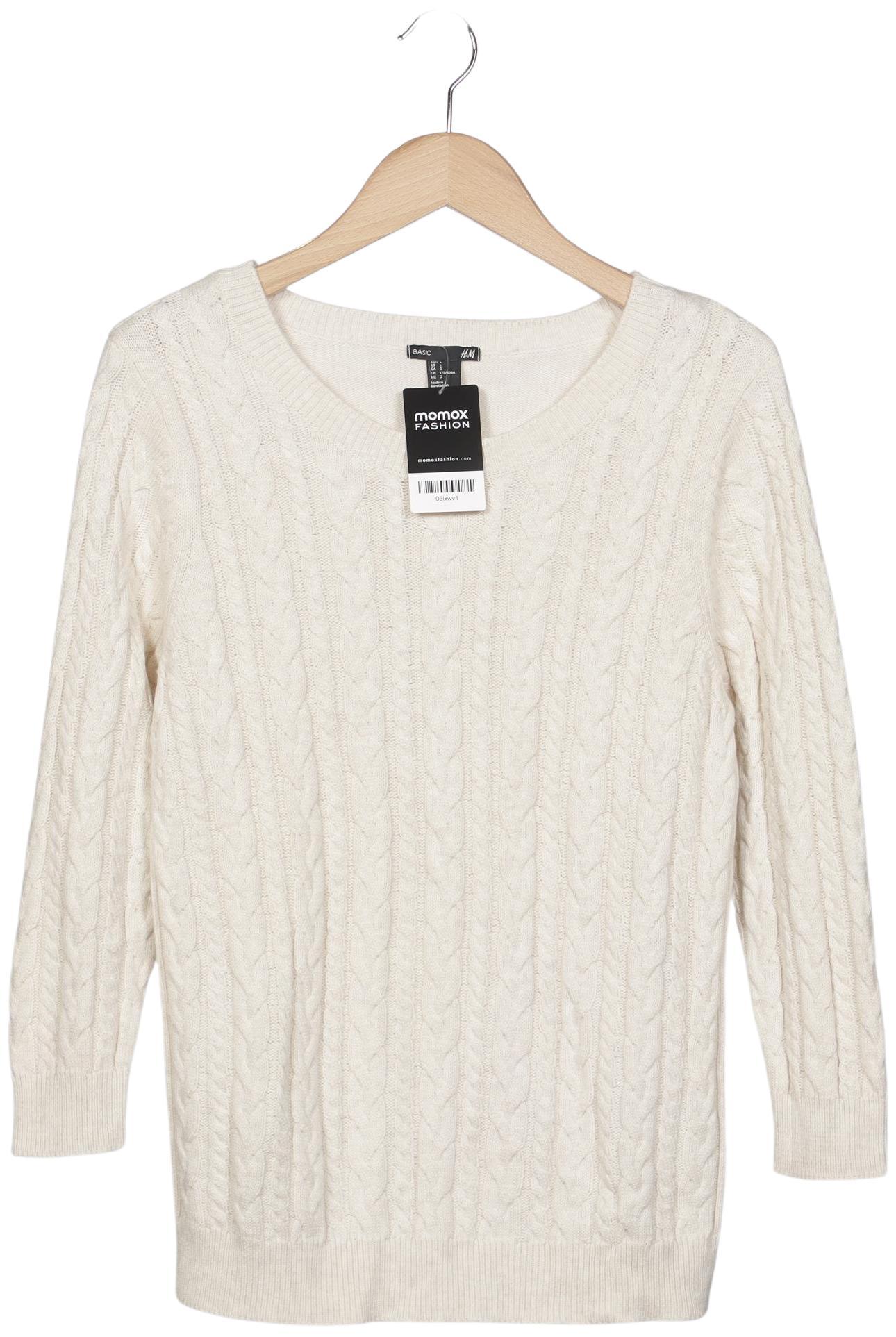 

H&M Damen Pullover, cremeweiß, Gr. 42