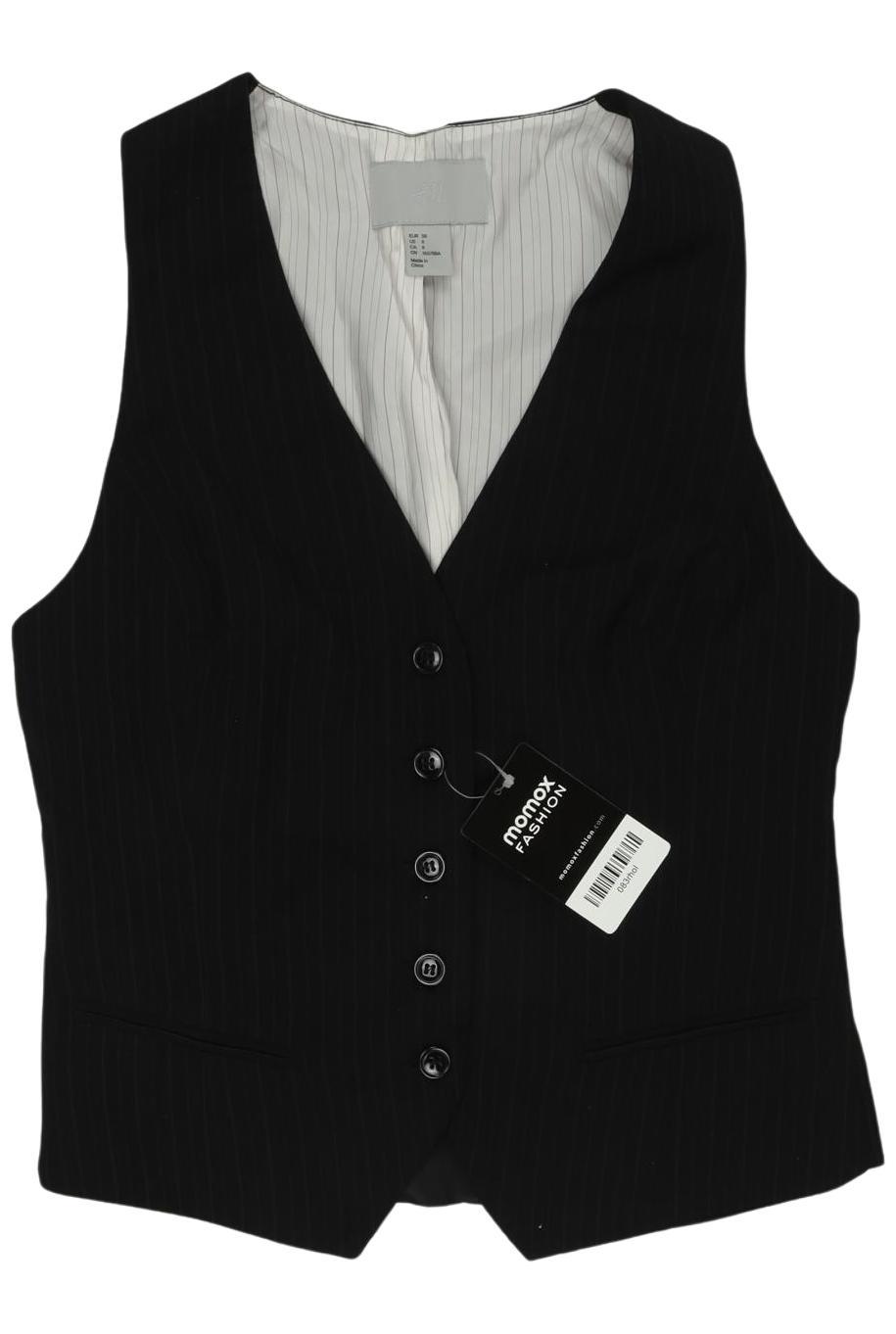 

H&M Damen Weste, schwarz, Gr. 38