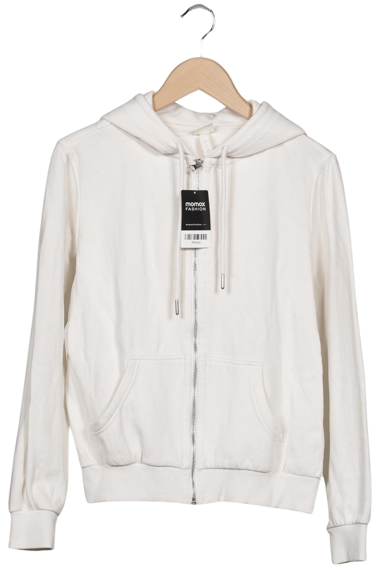 

H&M Damen Kapuzenpullover, cremeweiß, Gr. 36