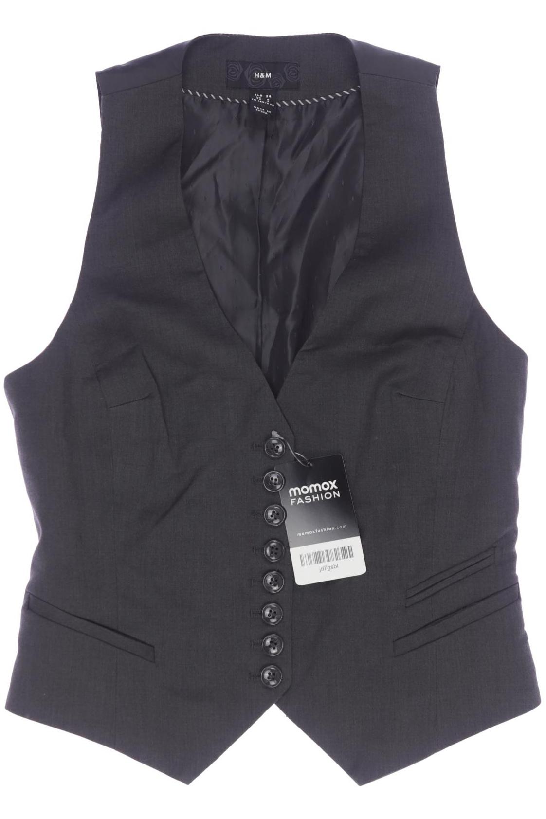 

H&M Damen Weste, grau, Gr. 34