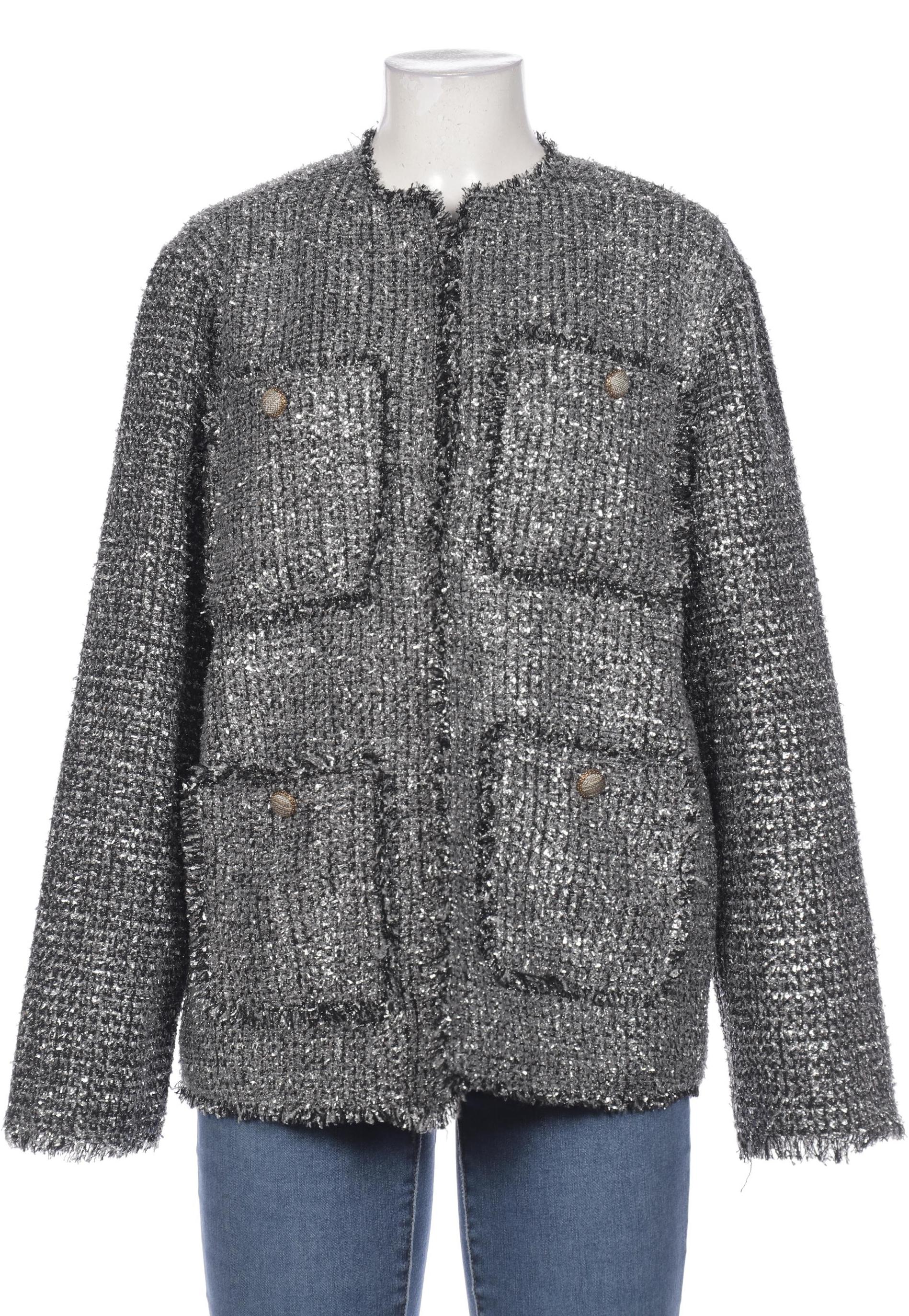 

H&M Damen Blazer, silber, Gr. 38