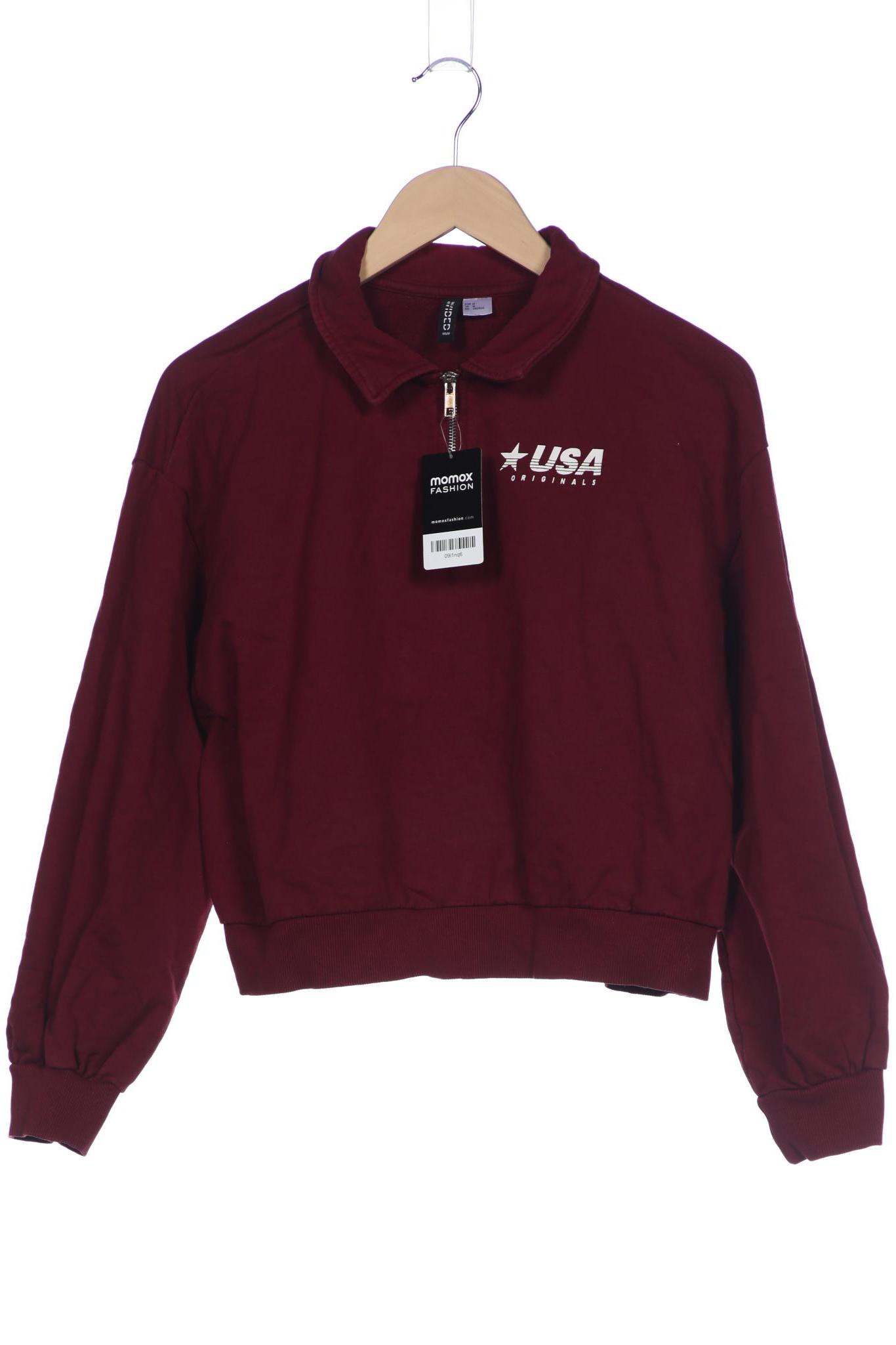 

H&M Damen Sweatshirt, bordeaux, Gr. 38