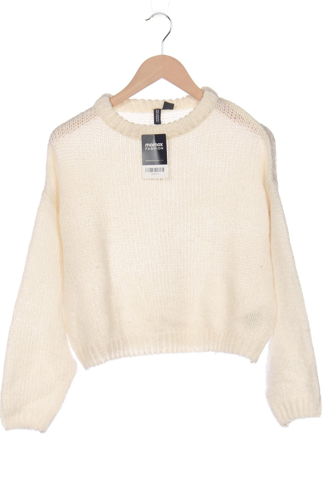 

H&M Damen Pullover, cremeweiß, Gr. 36