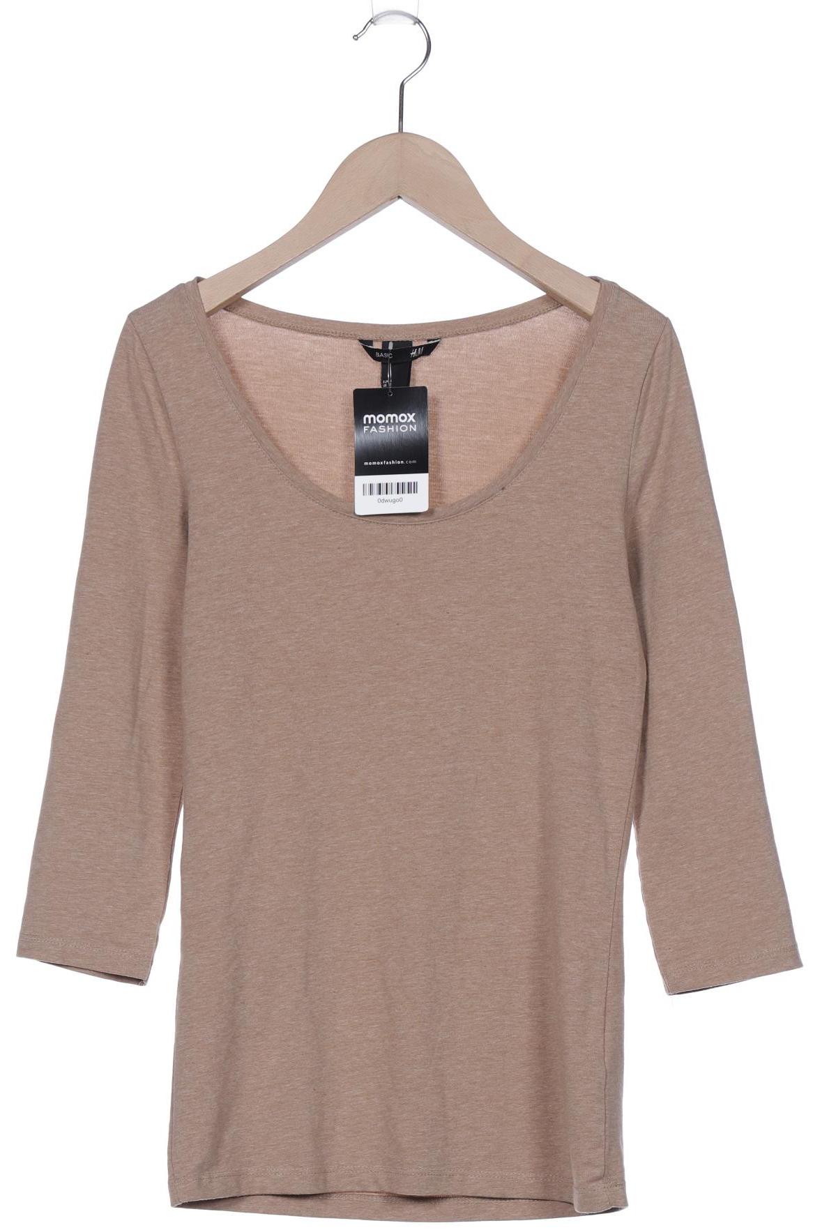 

H&M Damen Langarmshirt, beige, Gr. 36