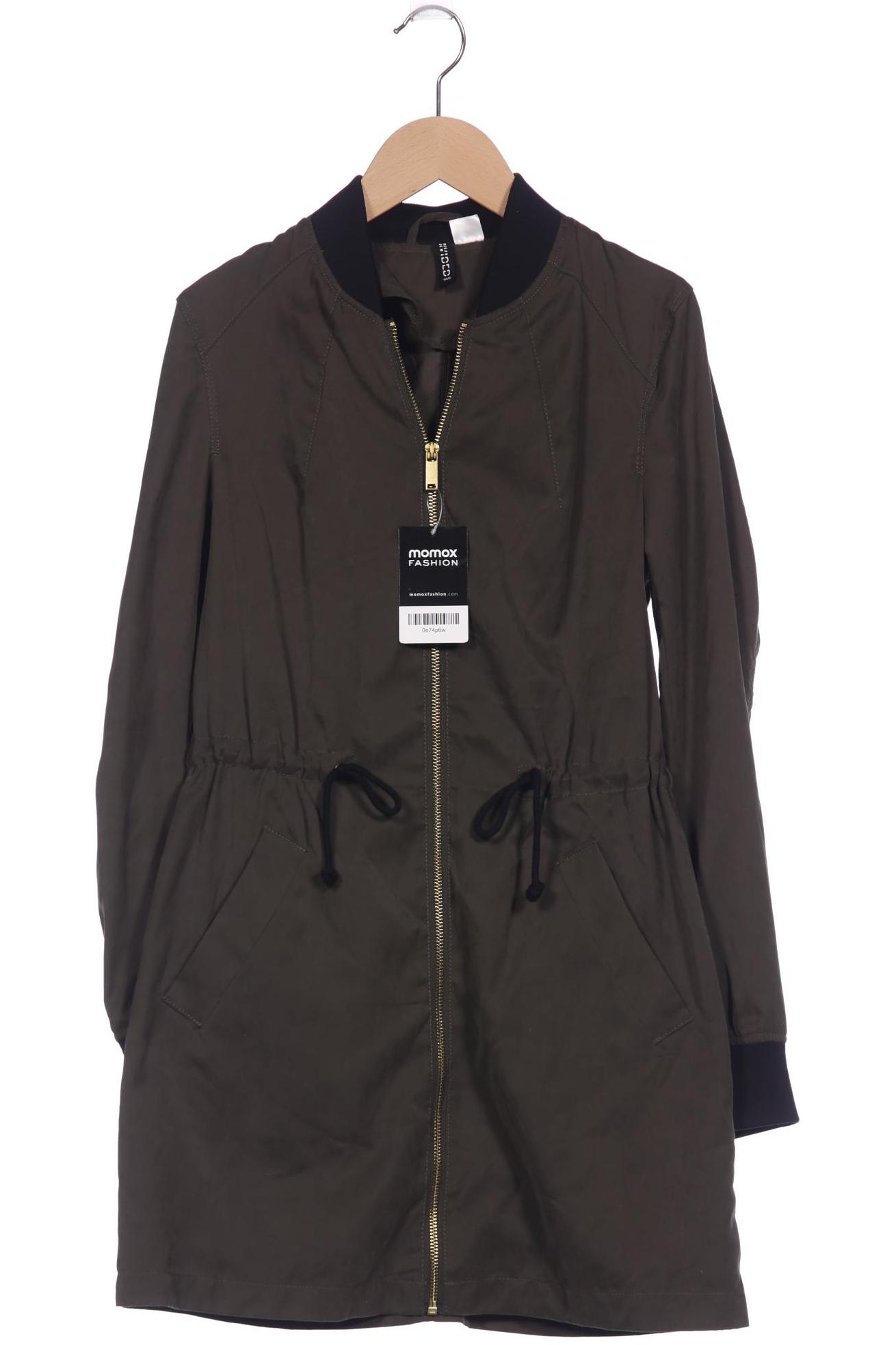 

H&M Damen Mantel, grün, Gr. 34