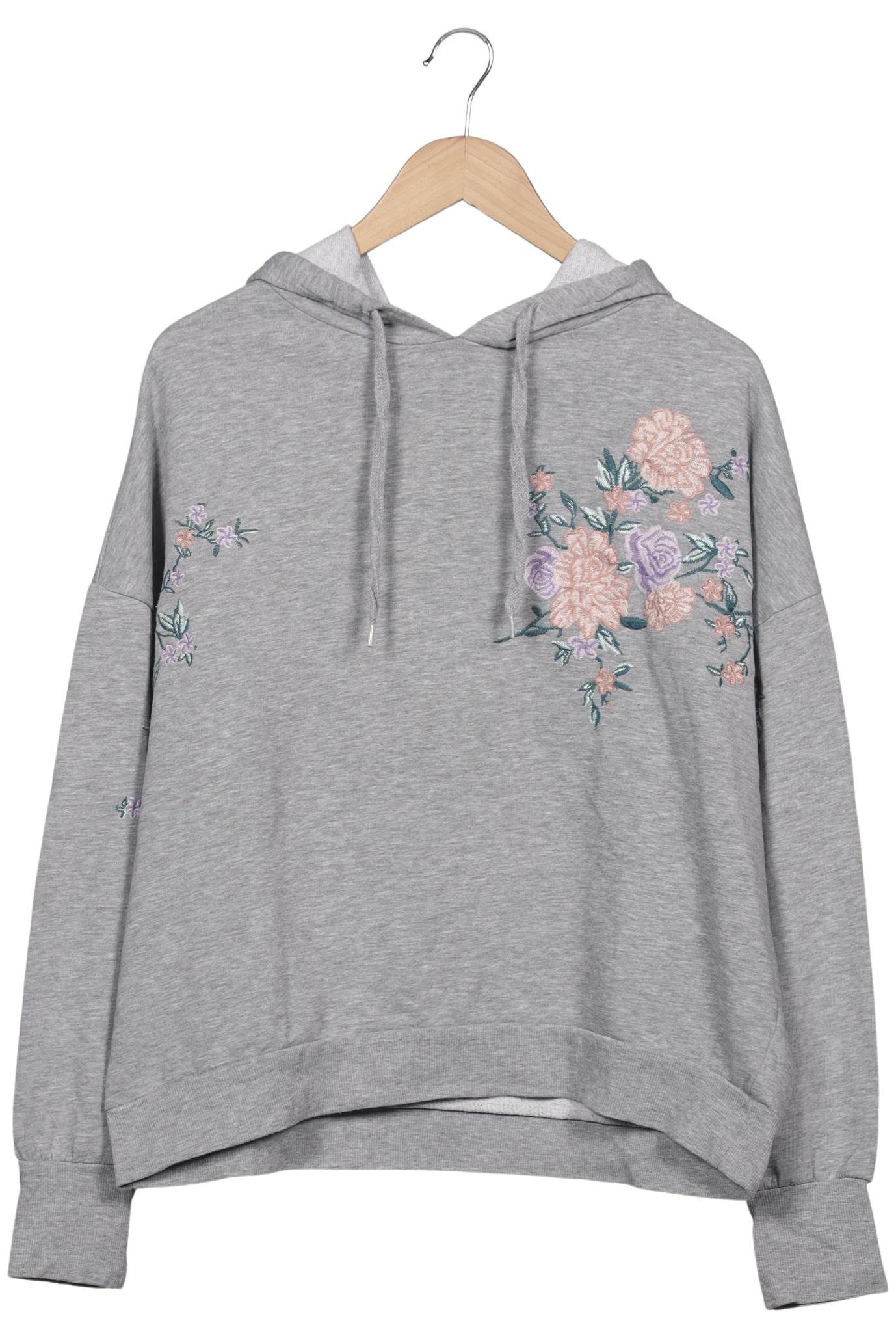 

H&M Damen Kapuzenpullover, grau, Gr. 44
