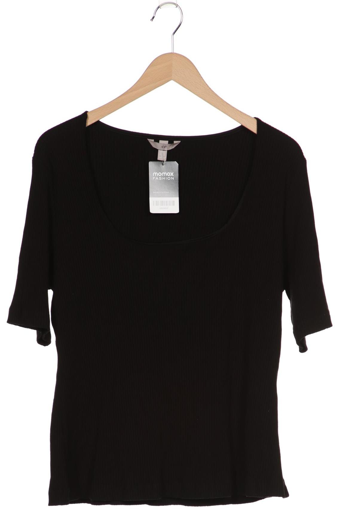 

H&M Damen T-Shirt, schwarz, Gr. 46