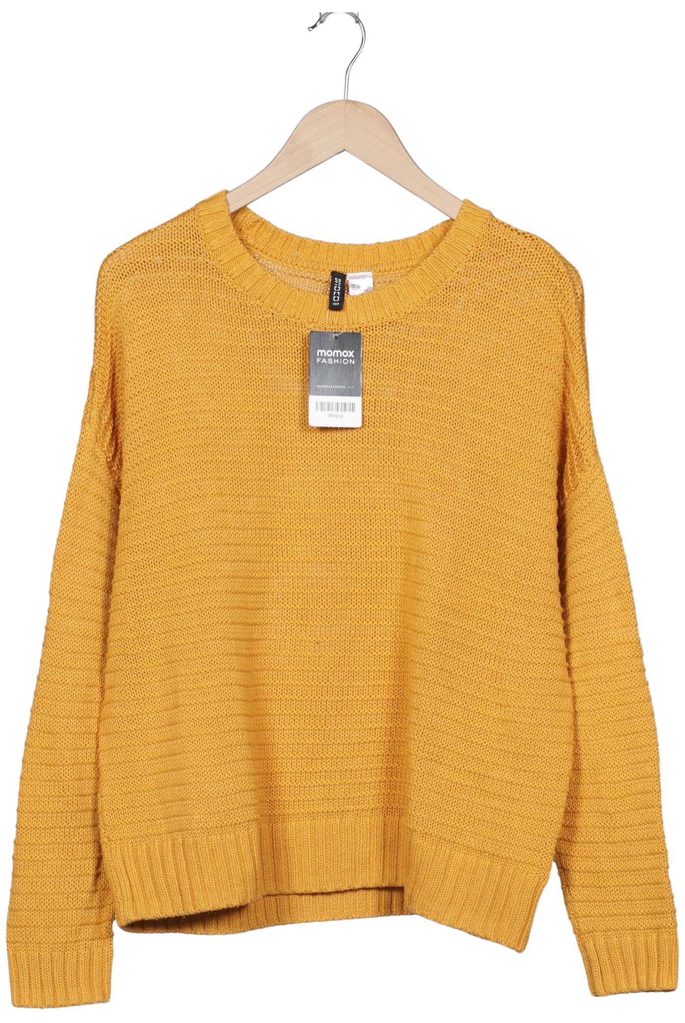 

H&M Damen Pullover, gelb, Gr. 42