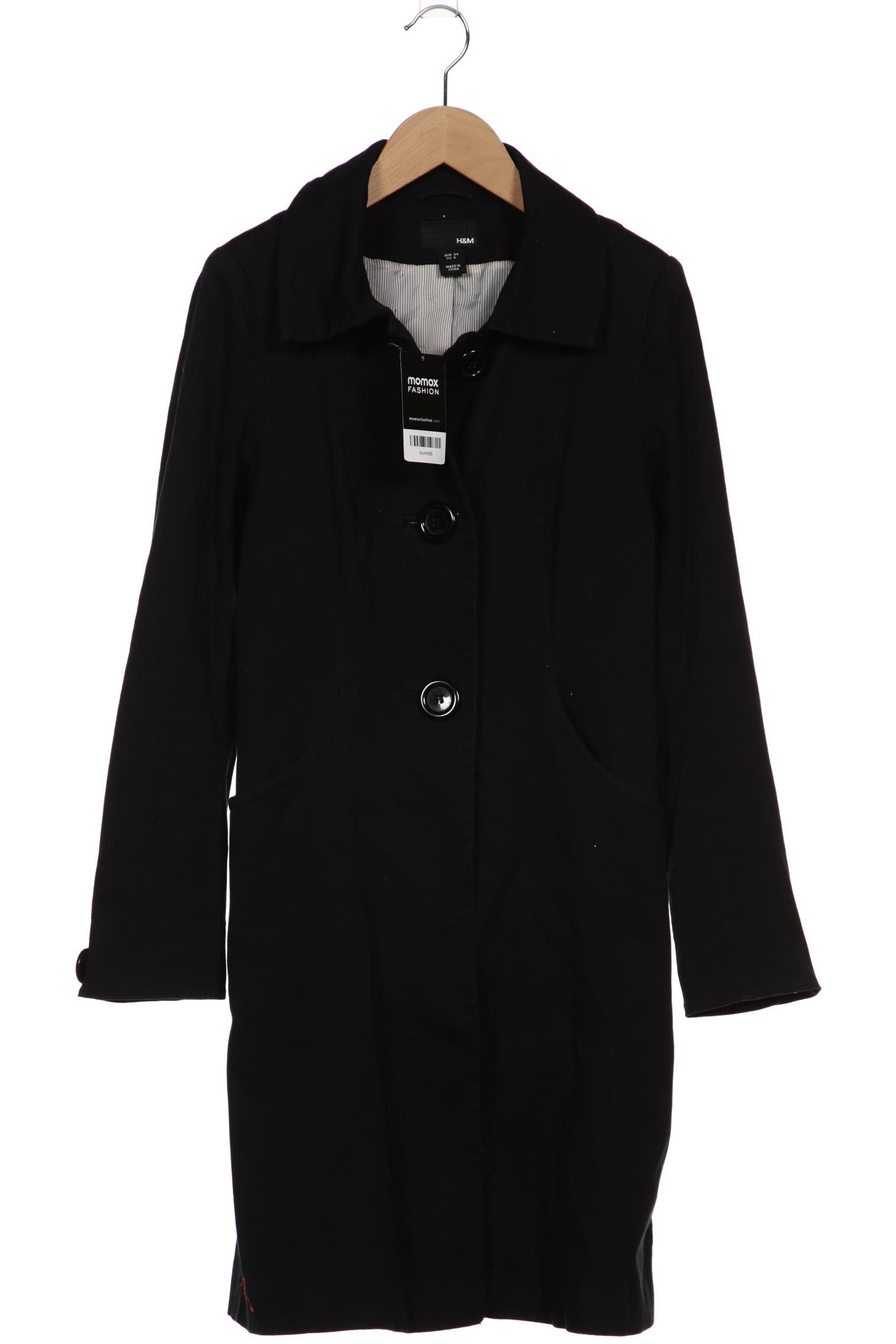 

H&M Damen Mantel, schwarz