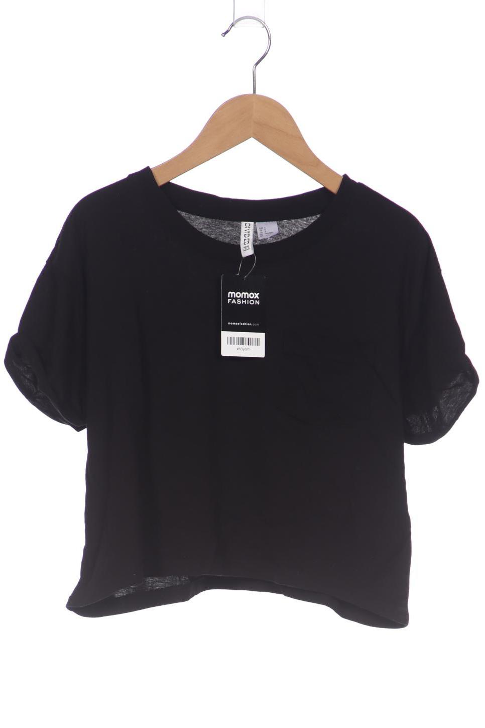 

H&M Damen T-Shirt, schwarz, Gr. 36
