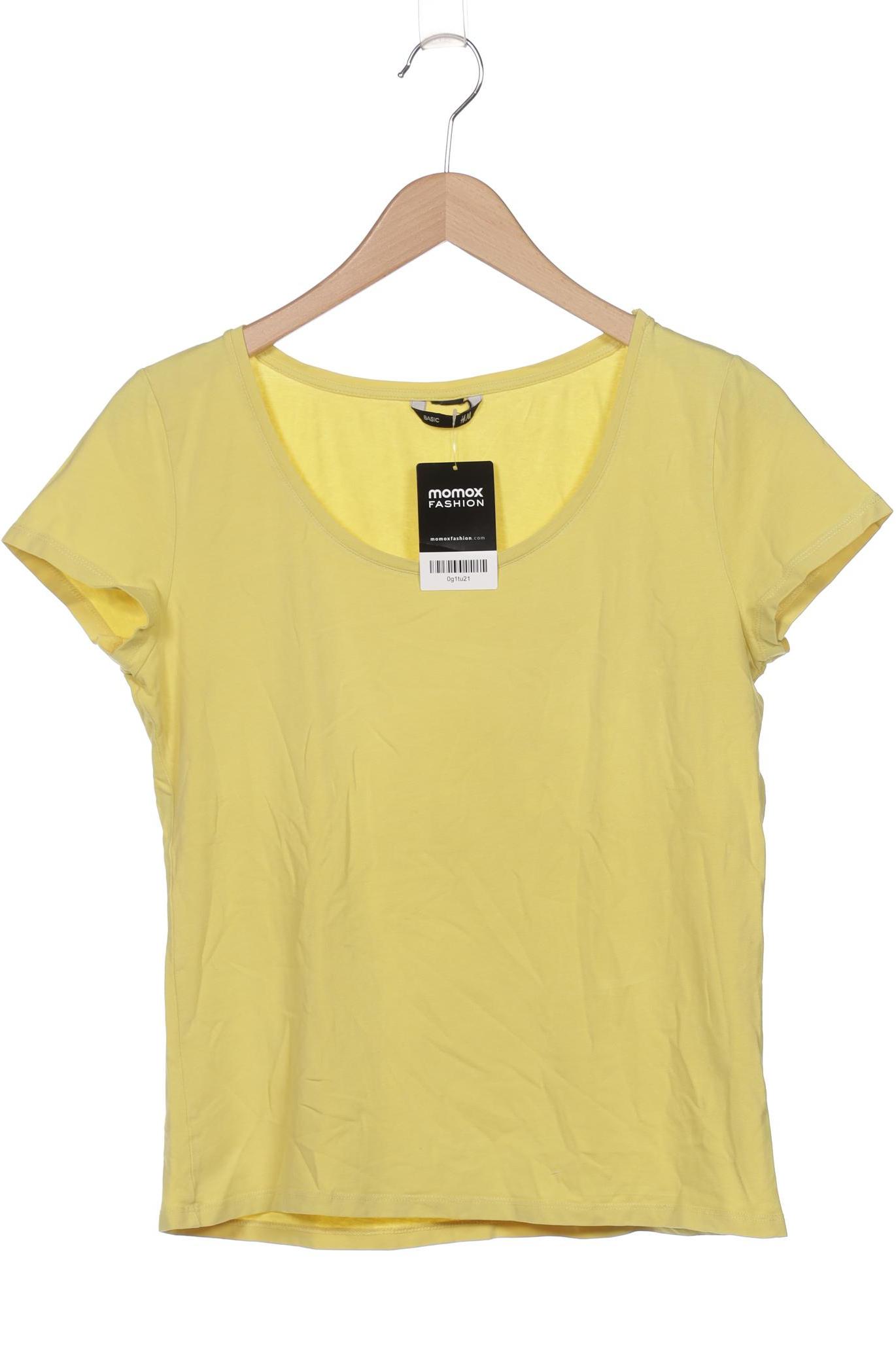 

H&M Damen T-Shirt, gelb, Gr. 38