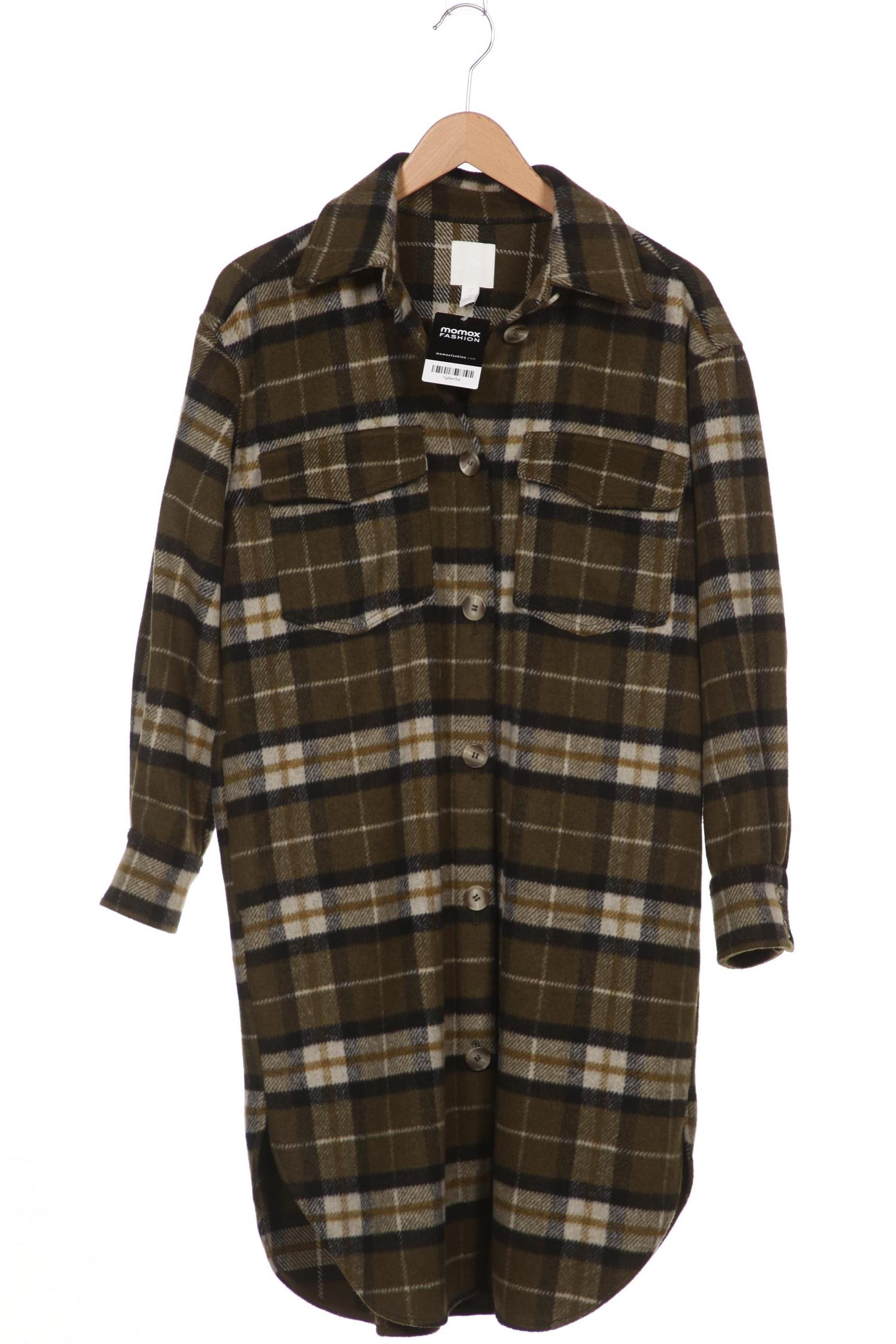 

H&M Damen Mantel, grün, Gr. 36