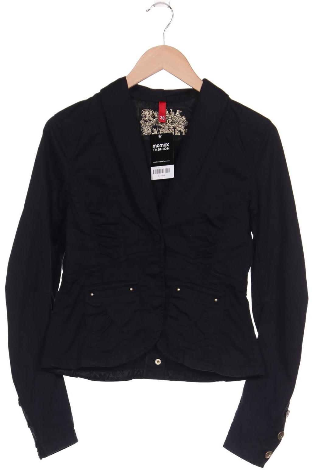 

H&M Damen Jacke, schwarz, Gr. 38