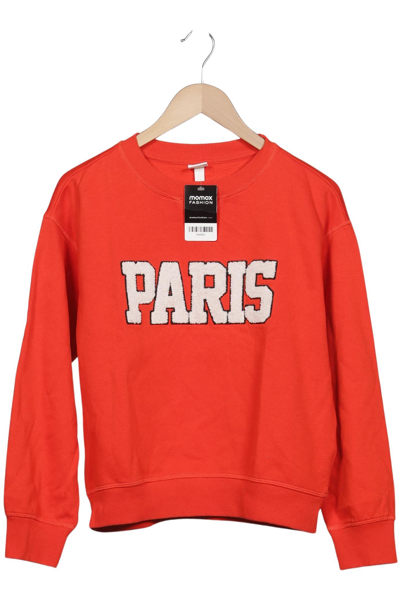 

H&M Damen Sweatshirt, rot, Gr. 34