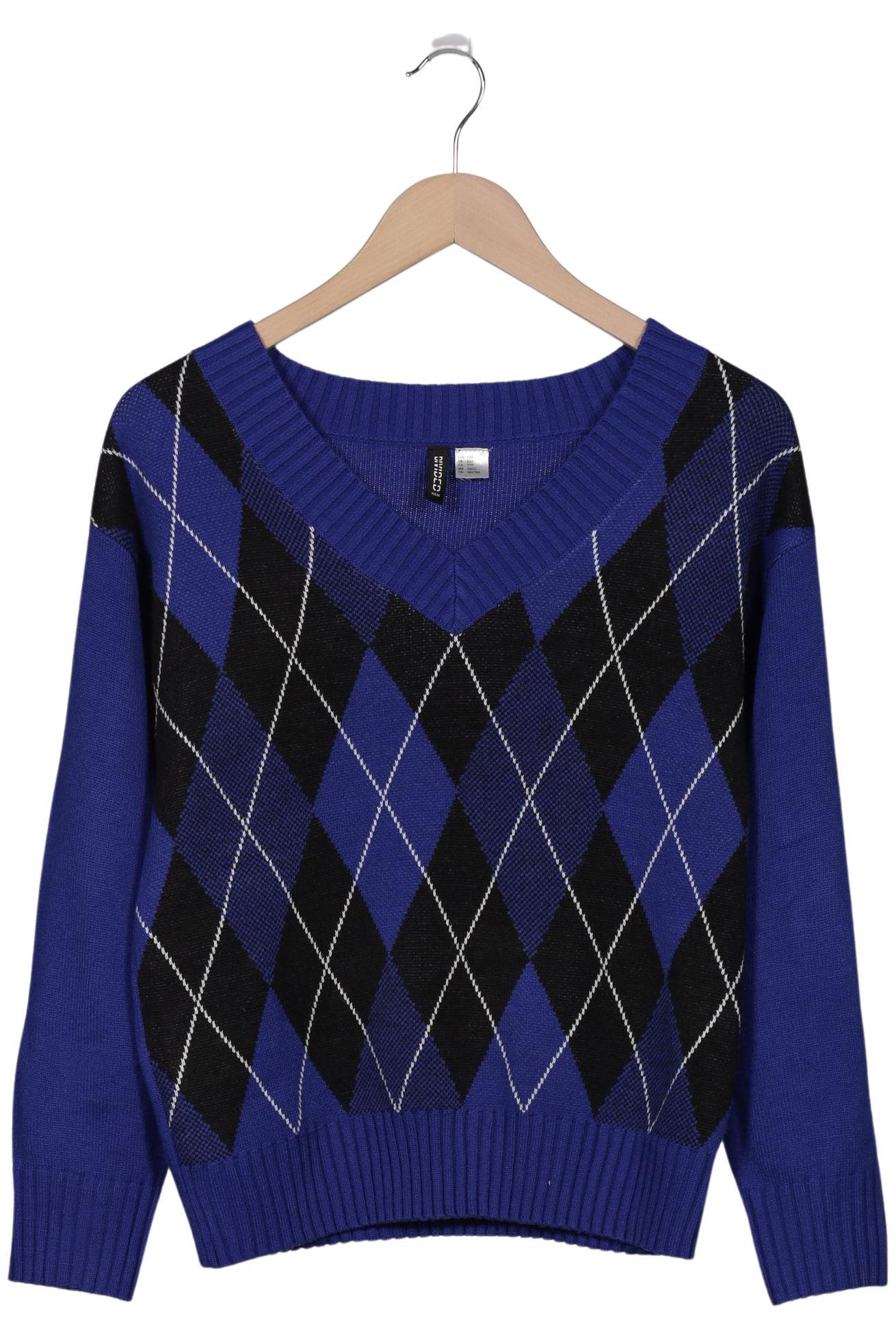 

H&M Damen Pullover, marineblau, Gr. 32