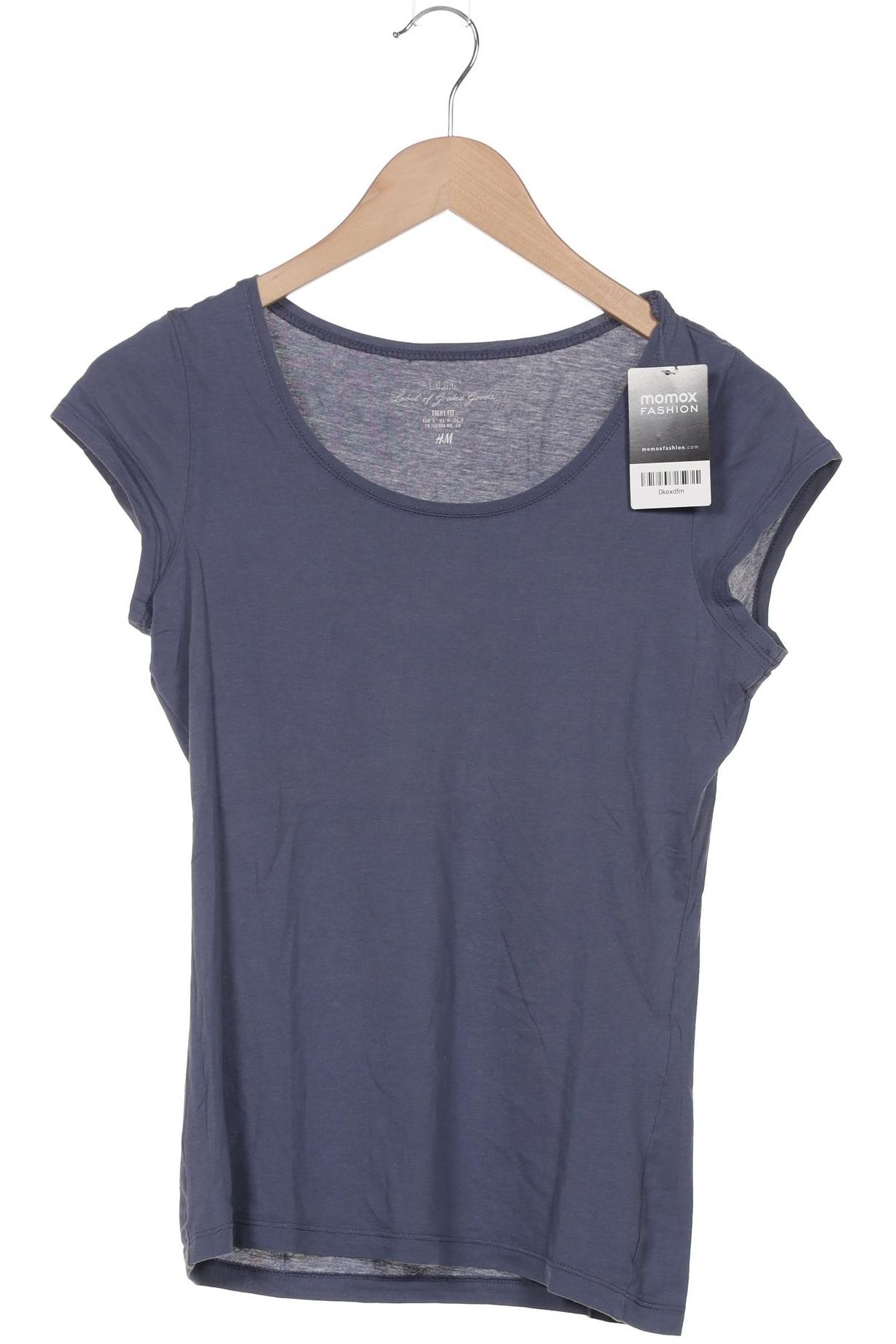 

H&M Damen T-Shirt, marineblau, Gr. 36