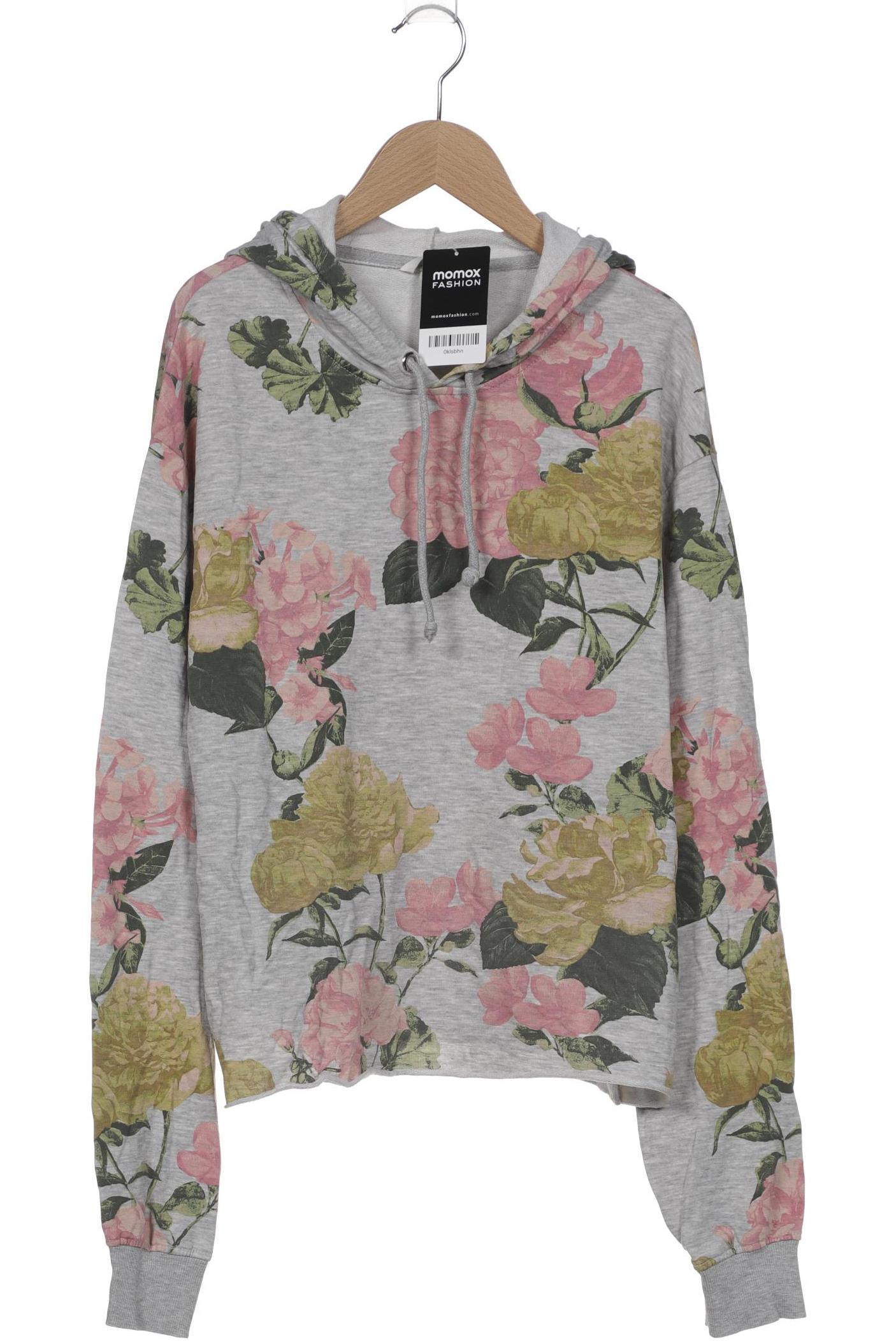 

H&M Damen Kapuzenpullover, grau, Gr. 38