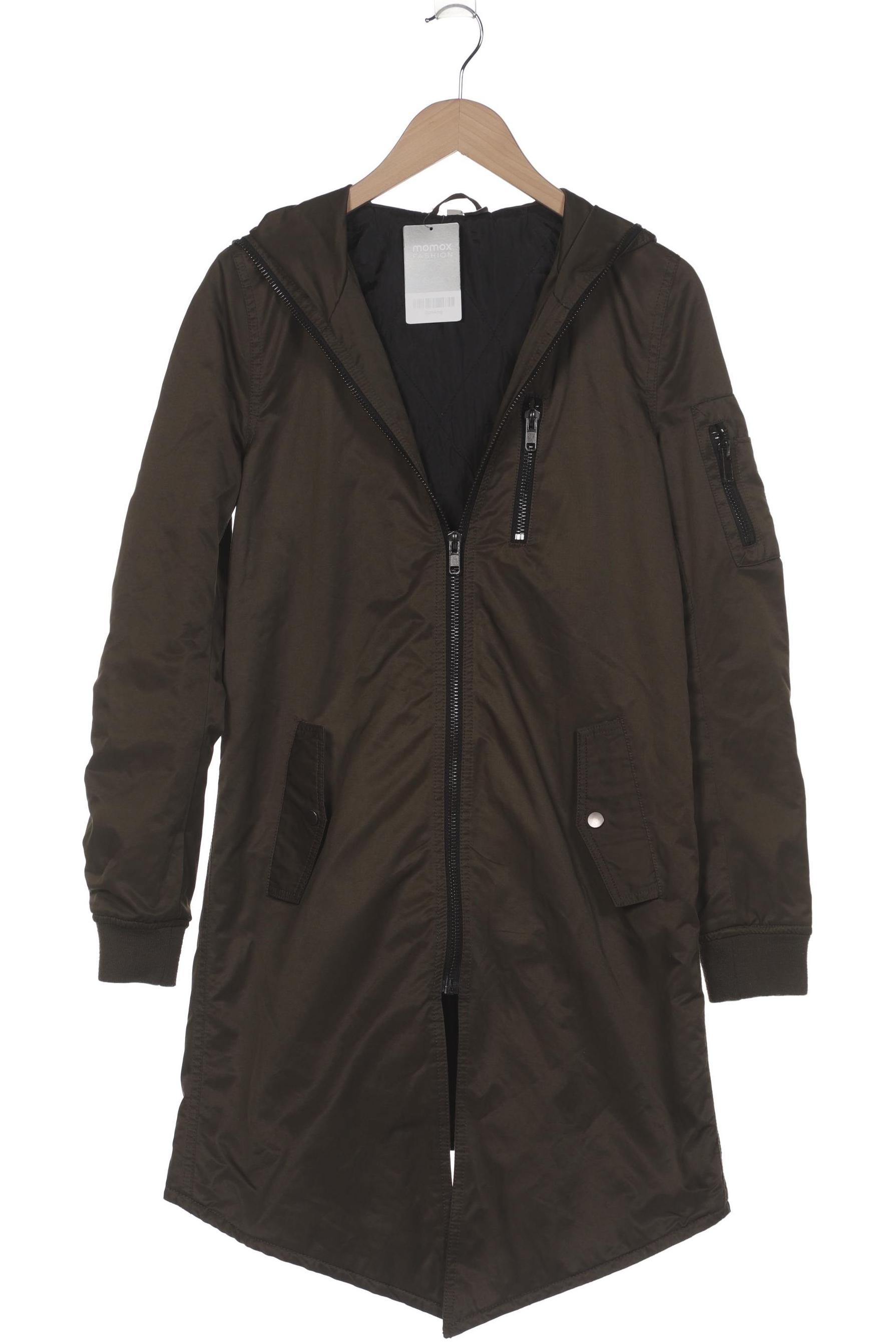

H&M Damen Mantel, grün, Gr. 34