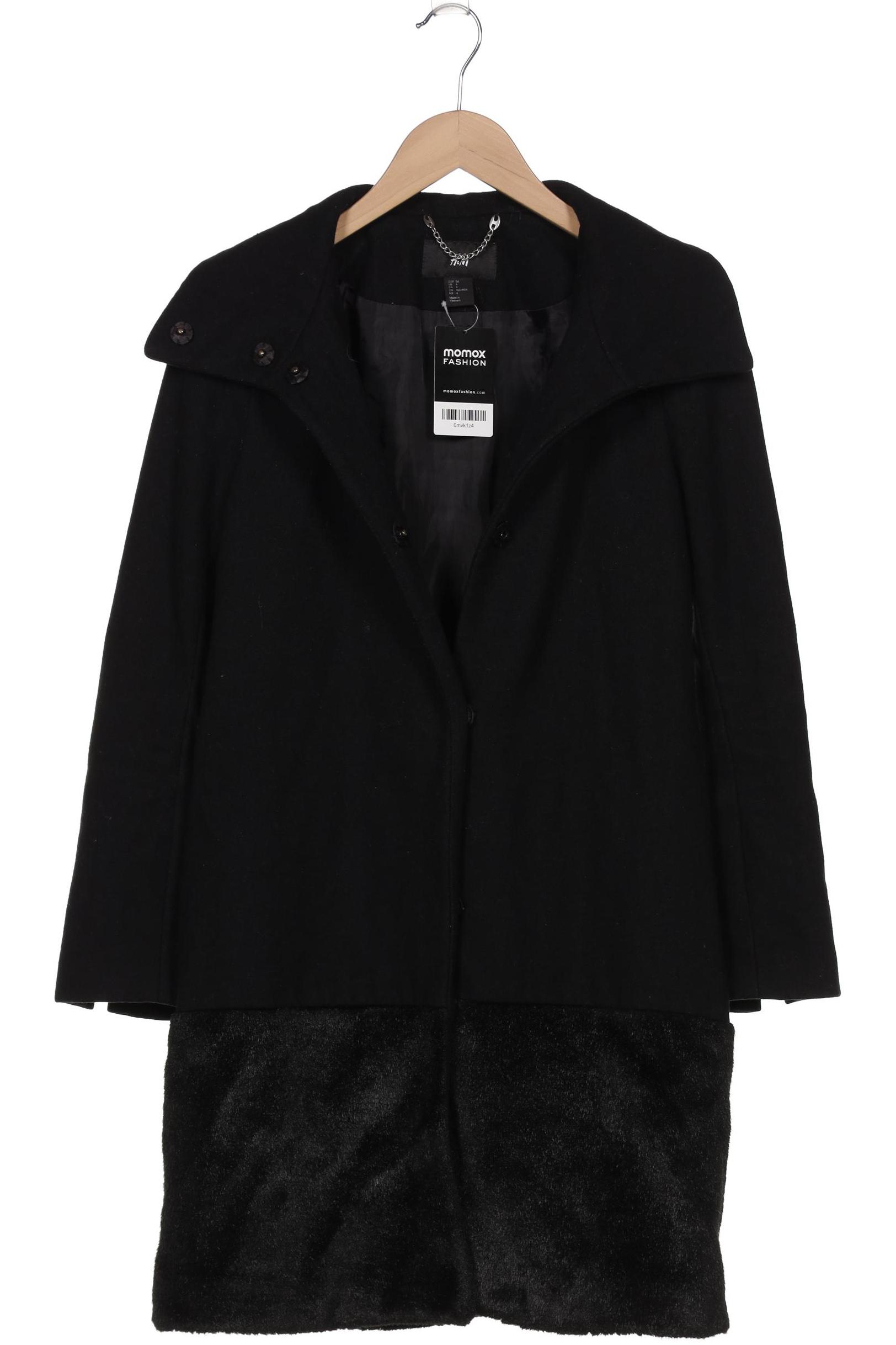 

H&M Damen Mantel, schwarz, Gr. 34