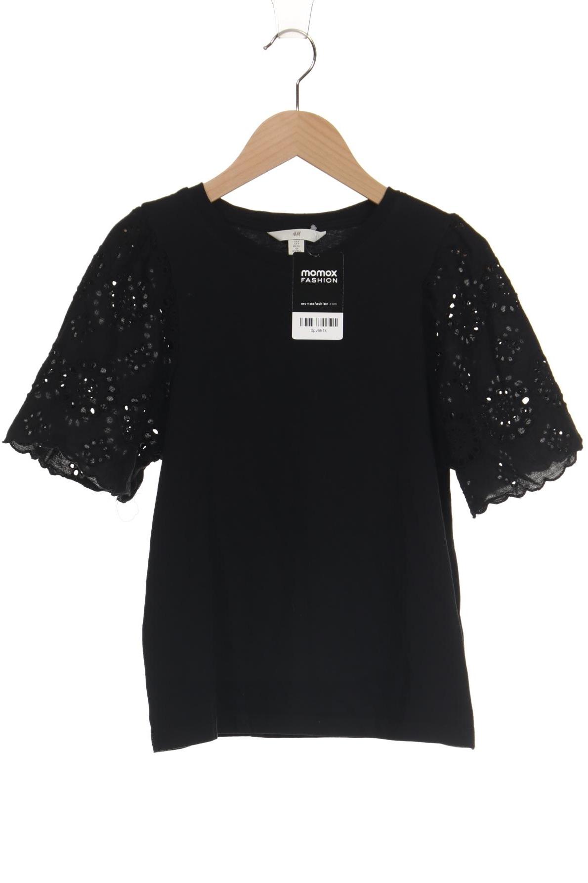 

H&M Damen T-Shirt, schwarz, Gr. 36