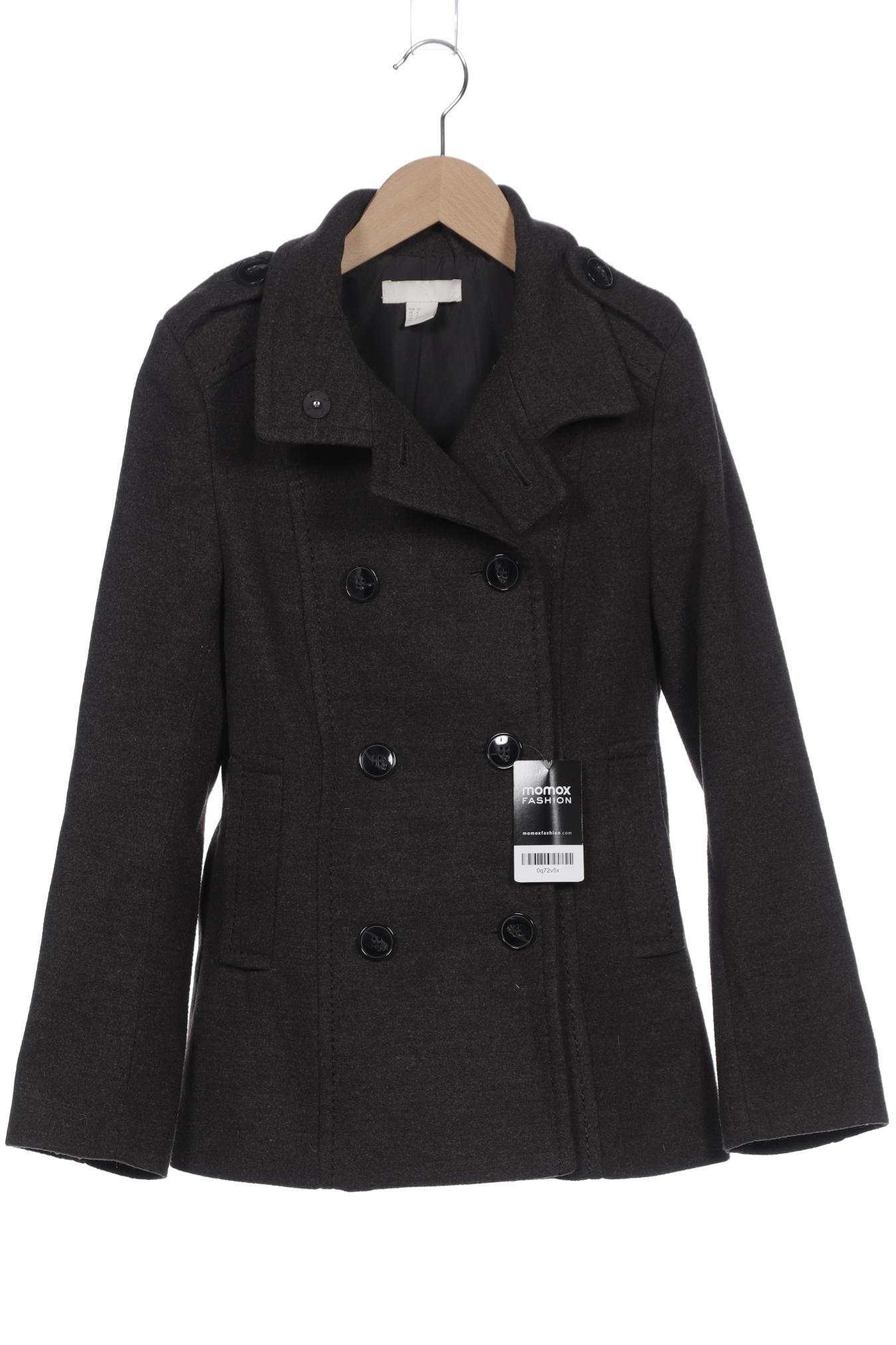 

H&M Damen Mantel, grau, Gr. 34