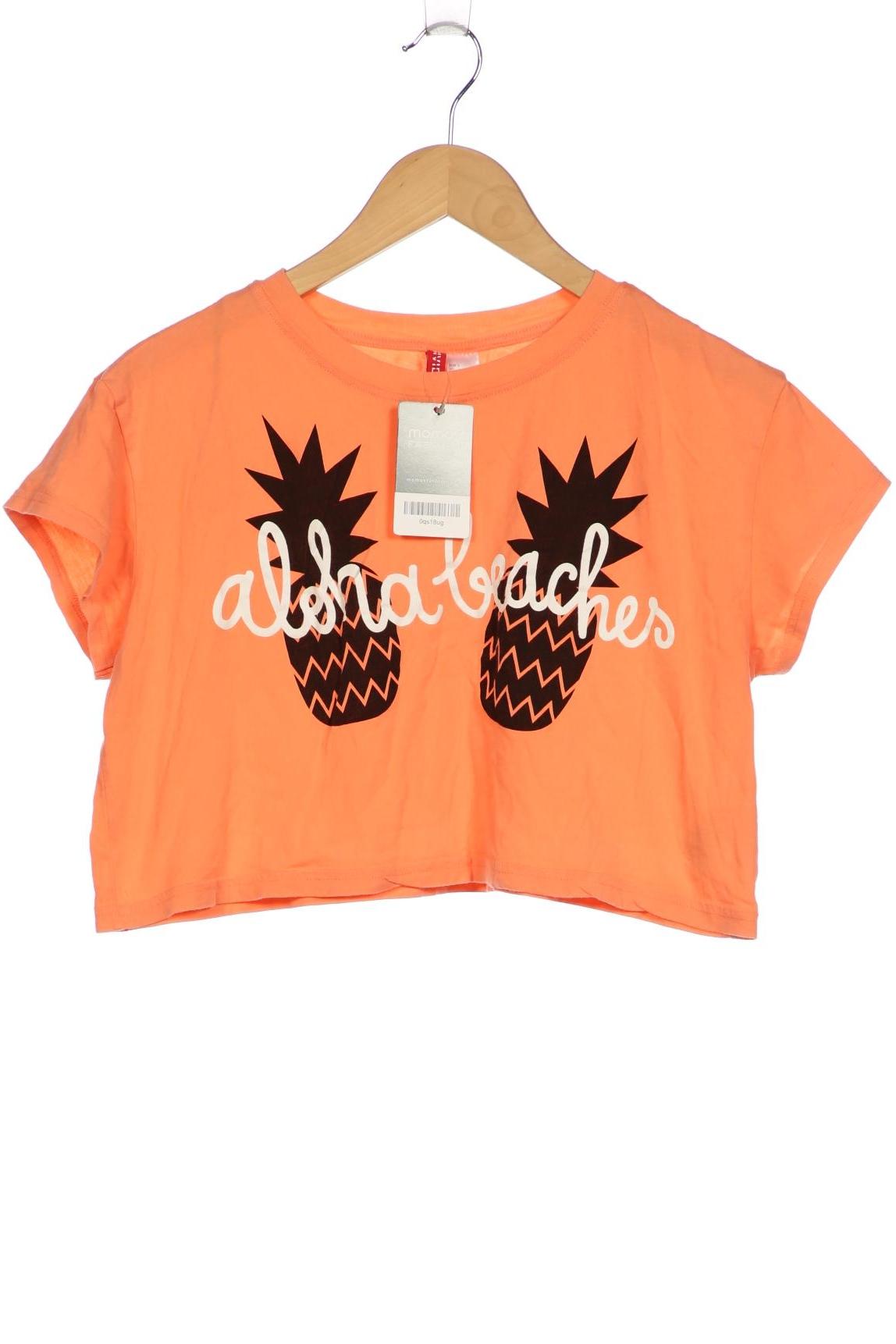 

H&M Damen T-Shirt, orange, Gr. 36
