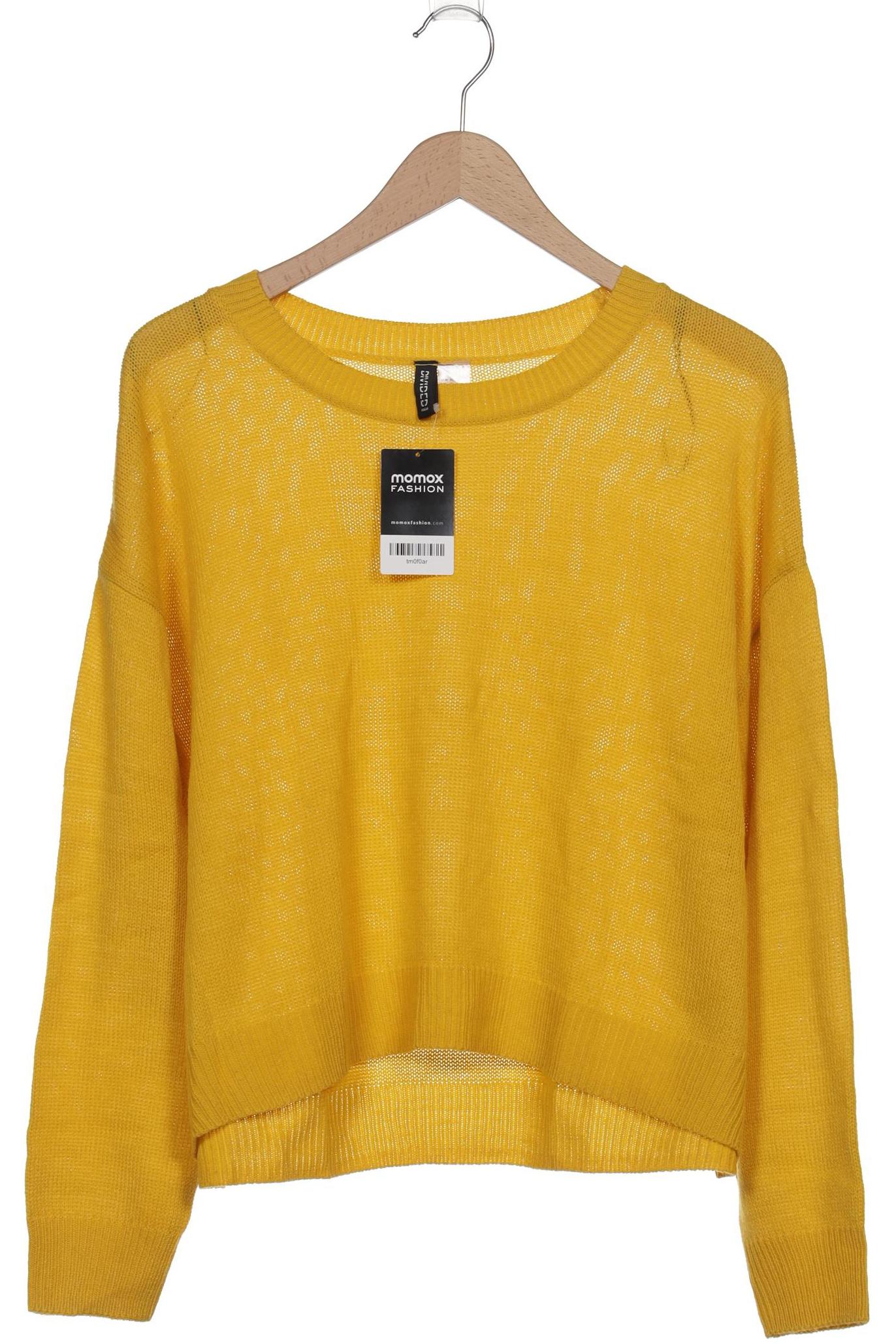 

H&M Damen Pullover, gelb, Gr. 44