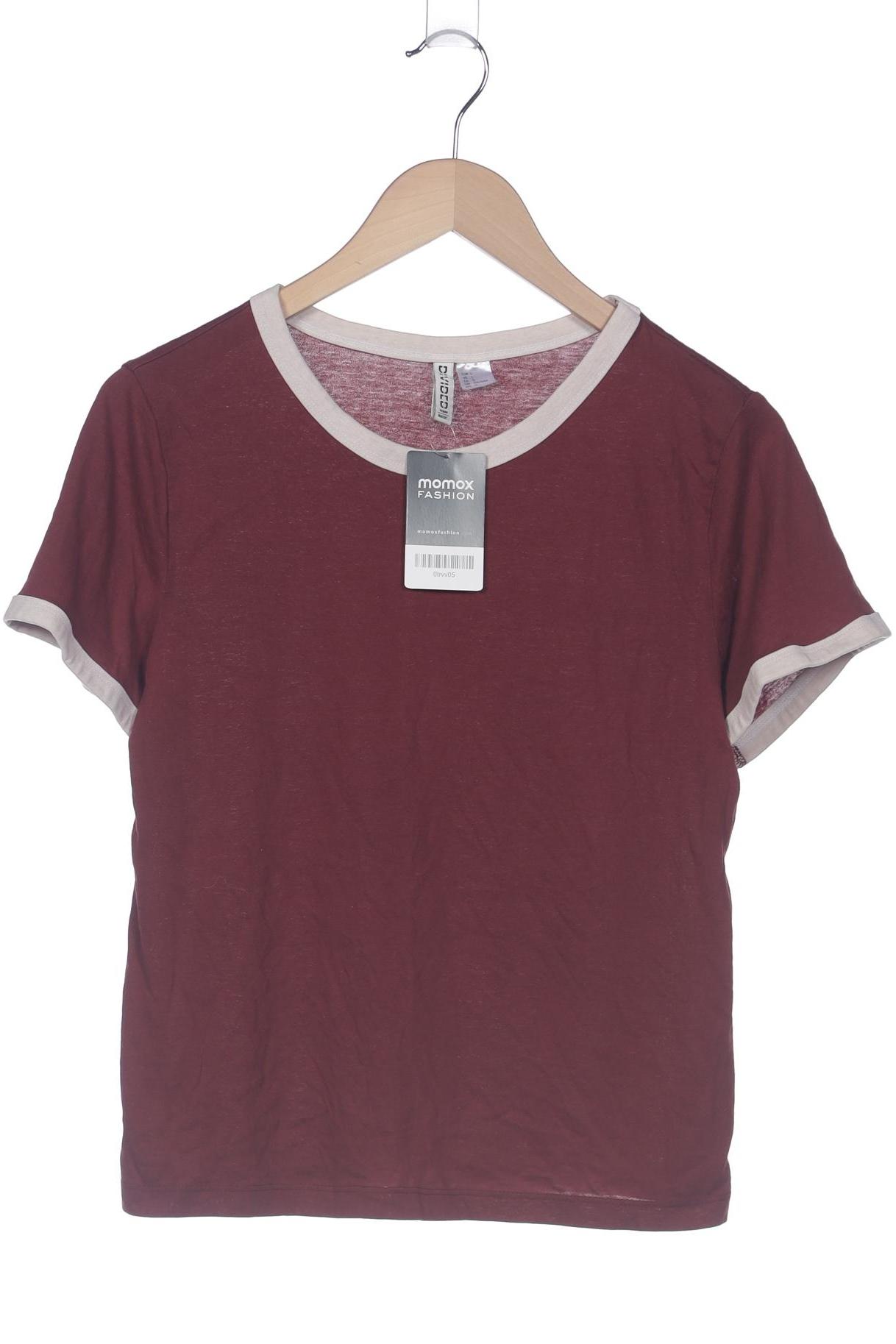 

H&M Damen T-Shirt, bordeaux, Gr. 42