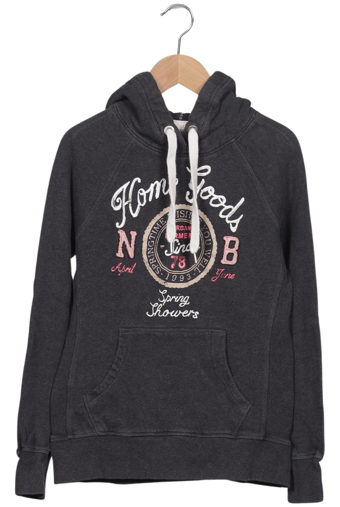 

H&M Damen Kapuzenpullover, grau, Gr. 36