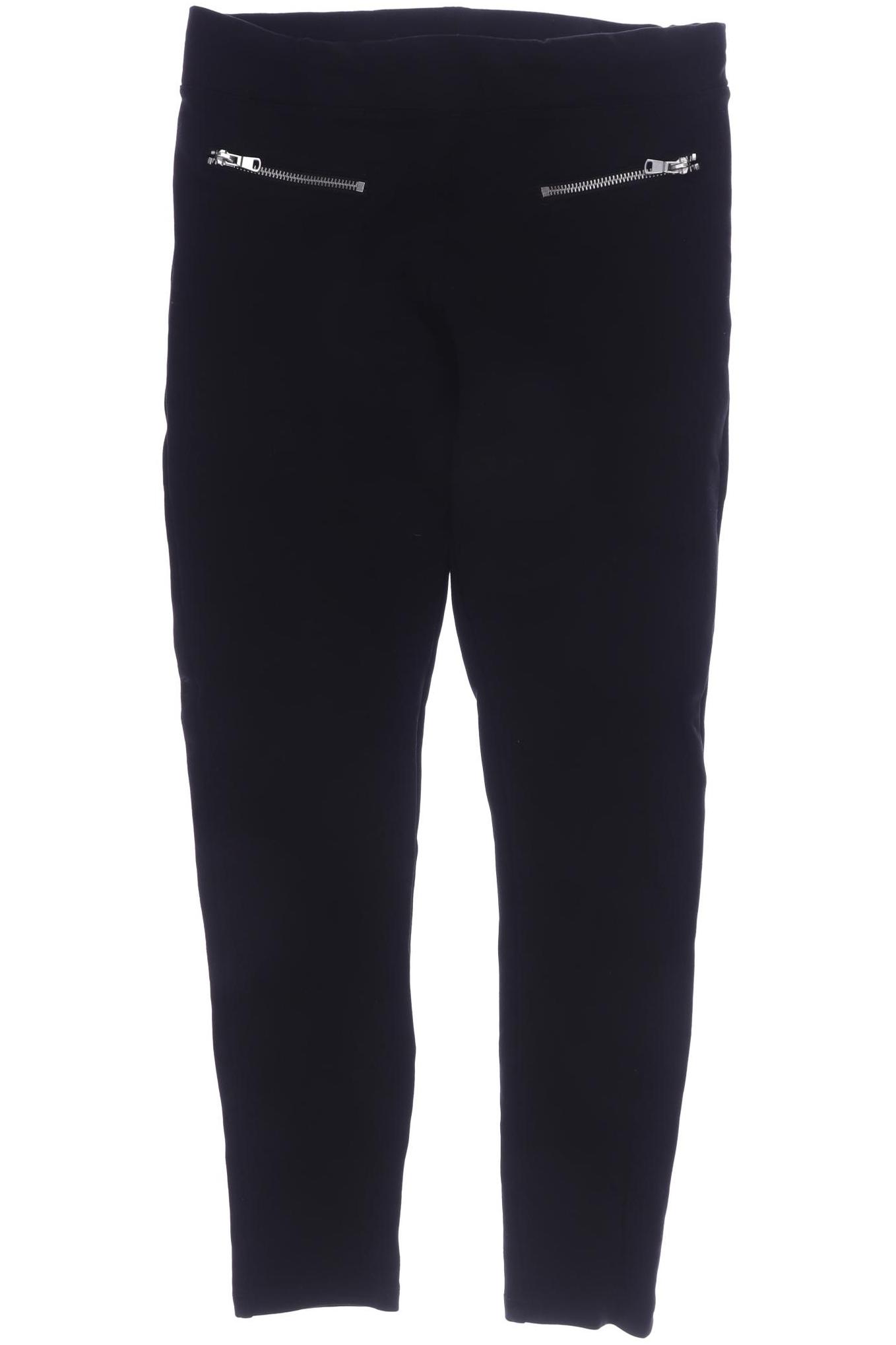 

H&M Damen Stoffhose, schwarz, Gr. 0