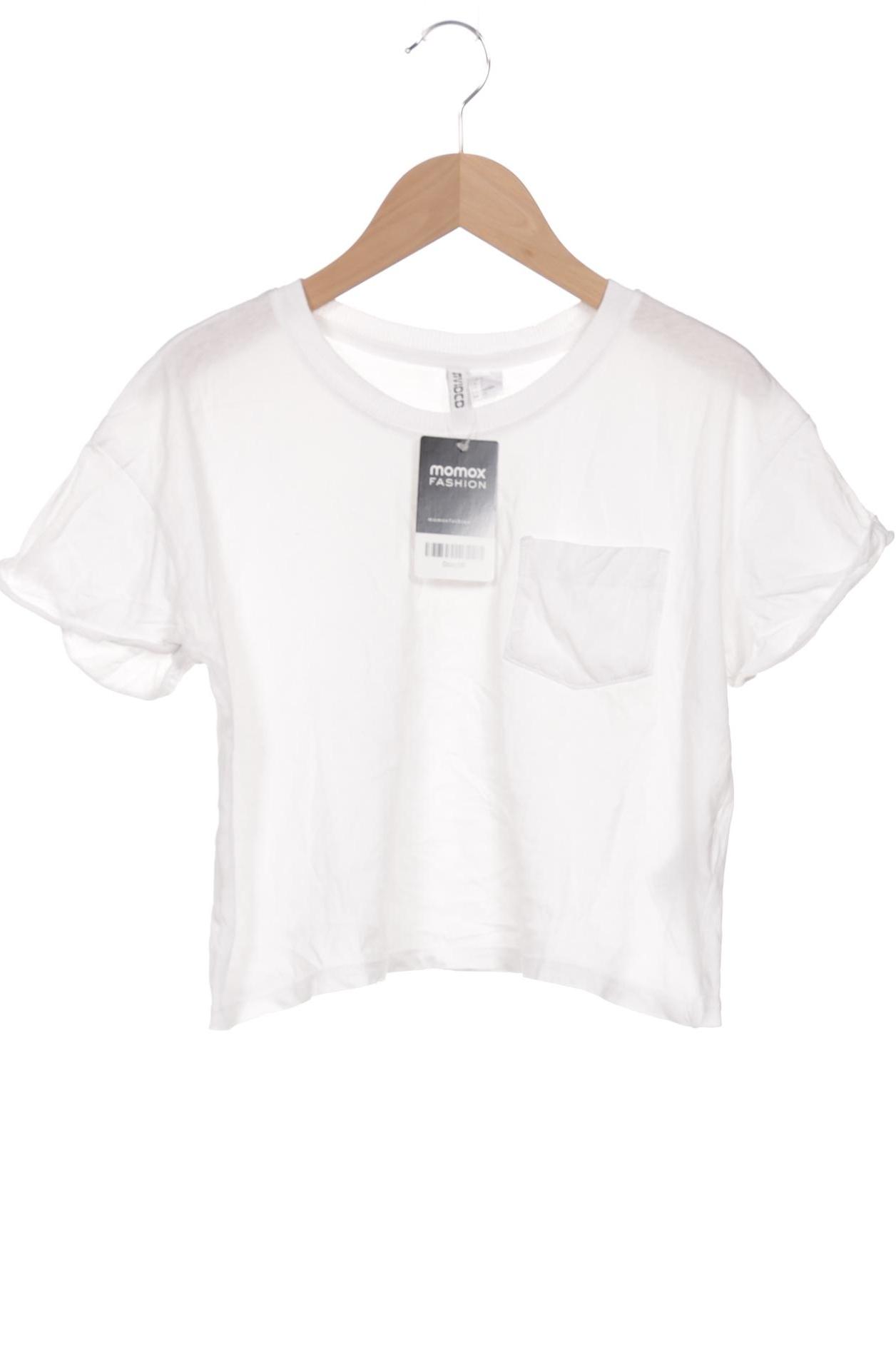 

H&M Damen T-Shirt, weiß, Gr. 36
