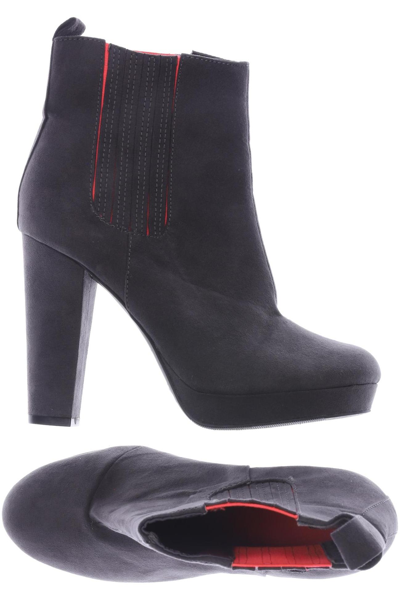 

H&M Damen Stiefelette, grau, Gr. 38