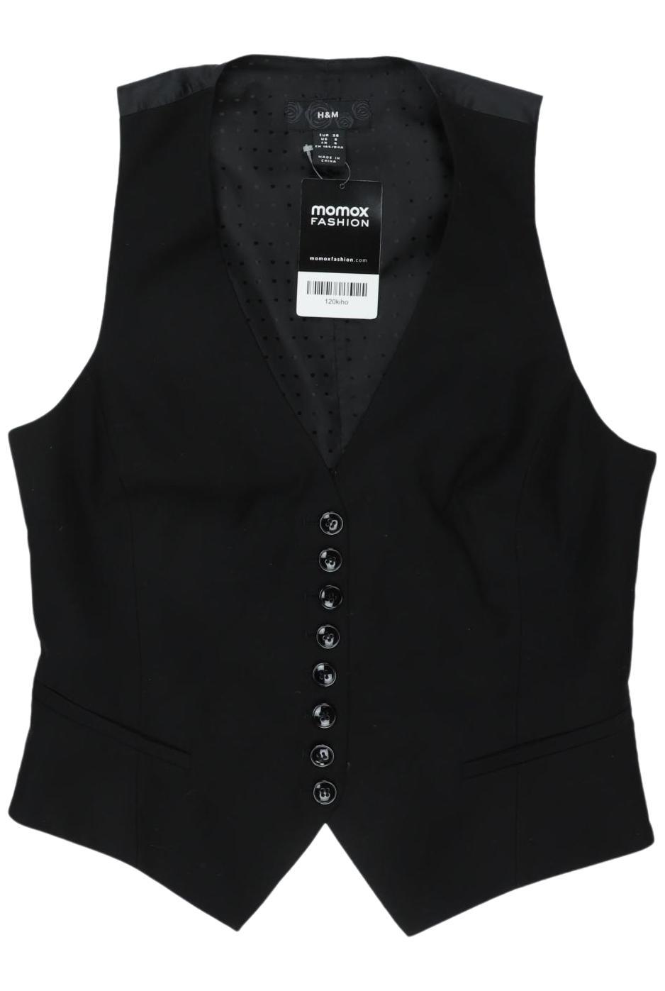 

H&M Damen Weste, schwarz, Gr. 36