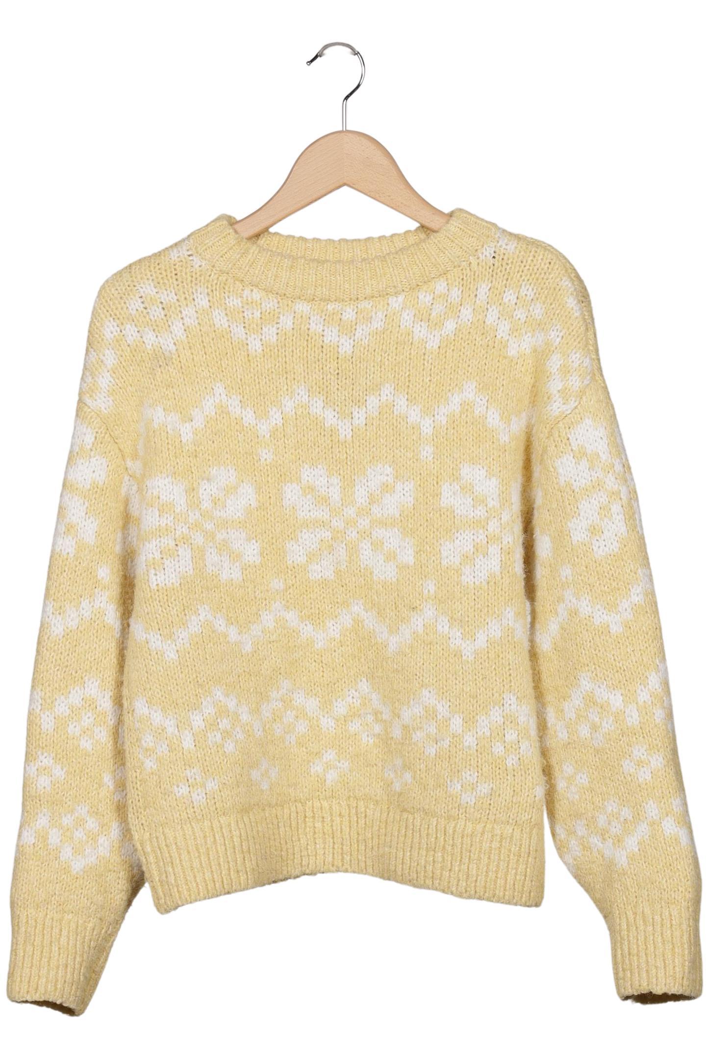 

H&M Damen Pullover, gelb, Gr. 36