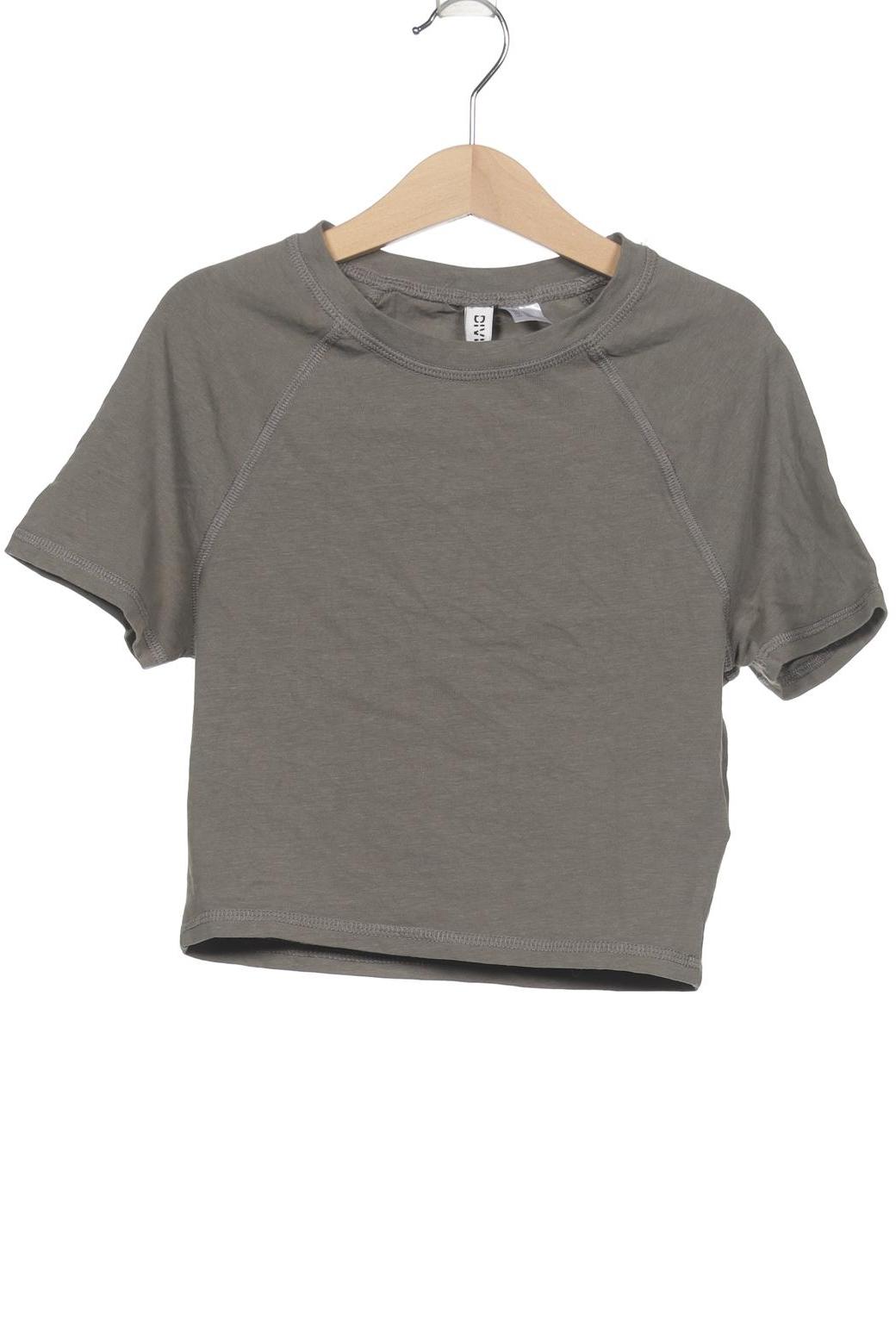 

H&M Damen T-Shirt, grün, Gr. 36