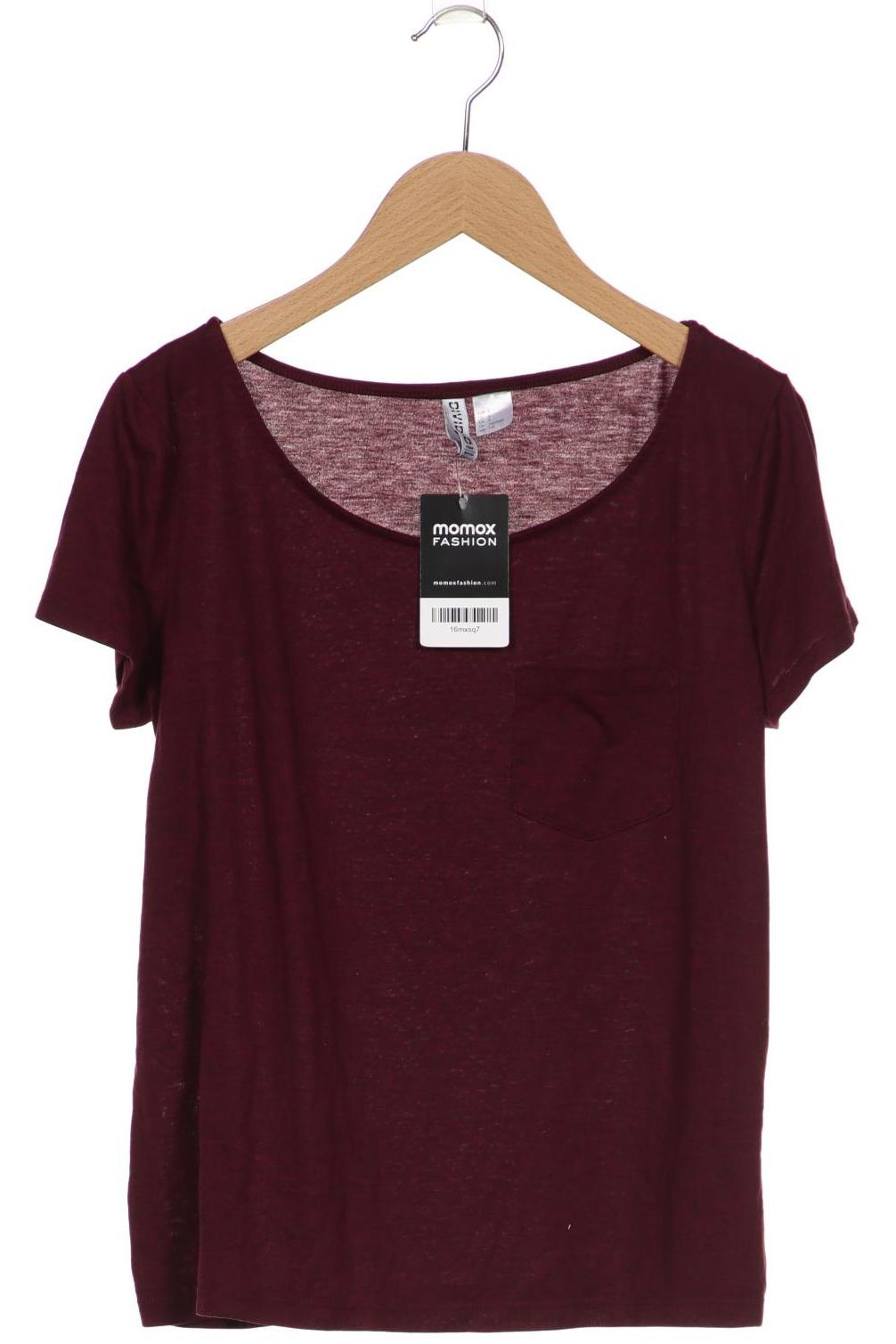 

H&M Damen T-Shirt, bordeaux