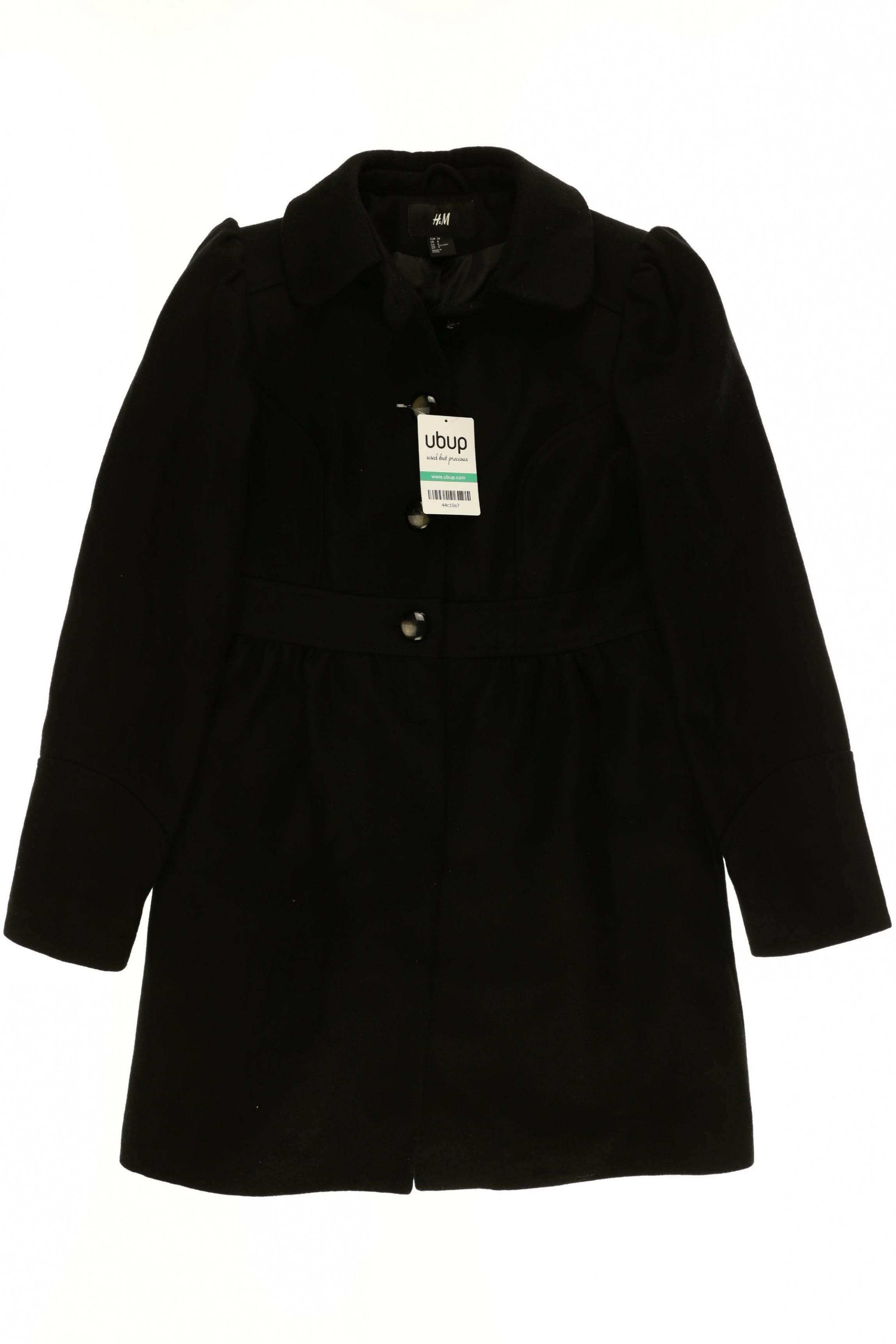 

H&M Damen Mantel, schwarz, Gr. 38
