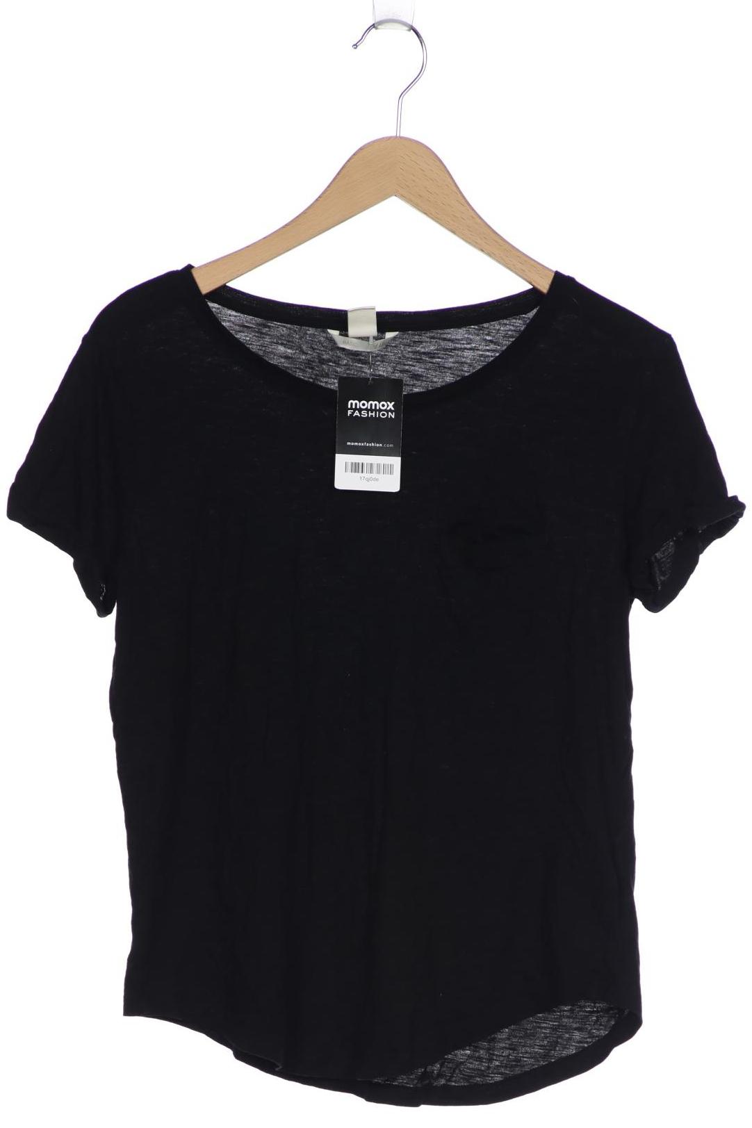 

H&M Damen T-Shirt, schwarz