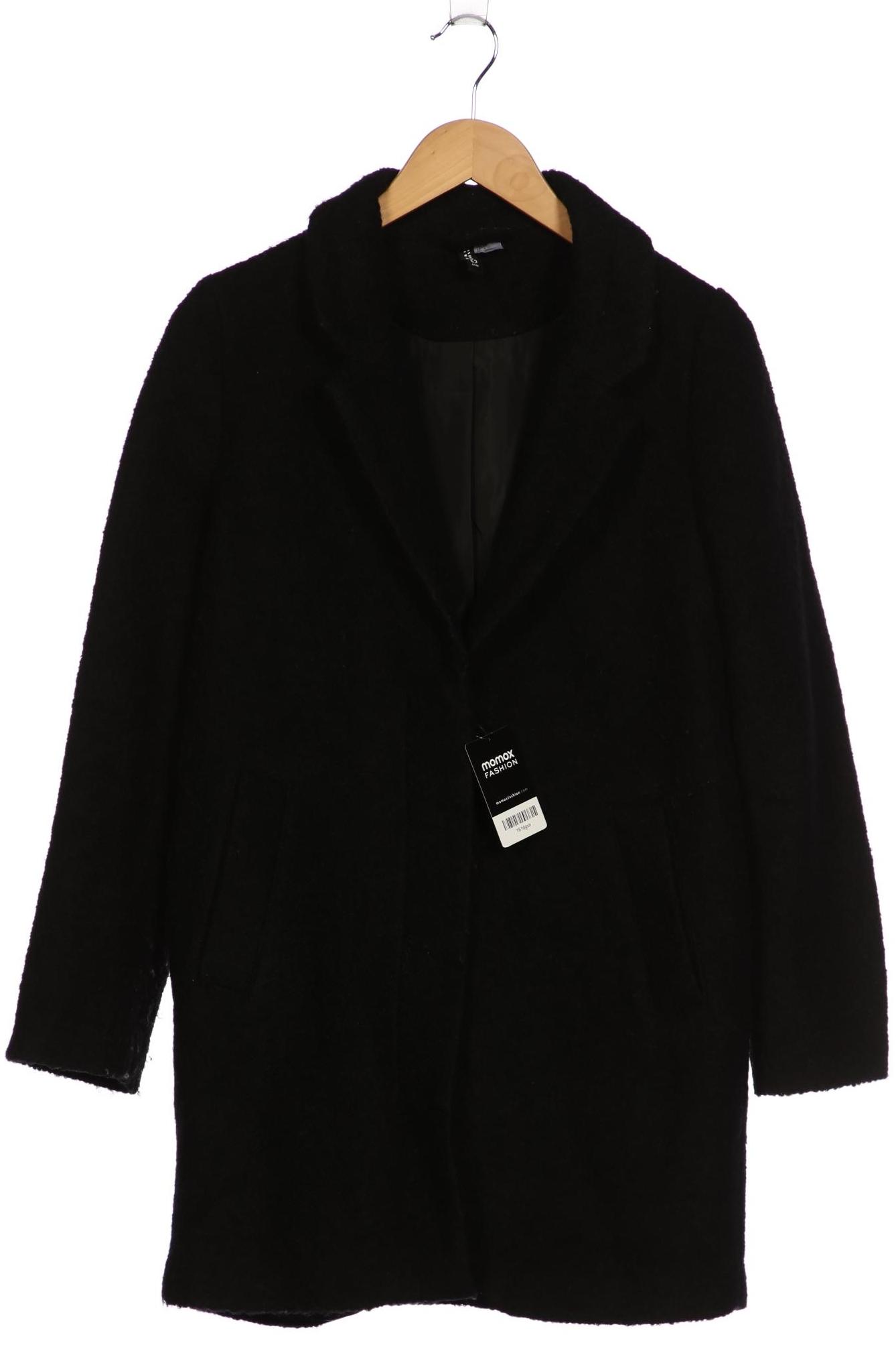

H&M Damen Mantel, schwarz, Gr. 38