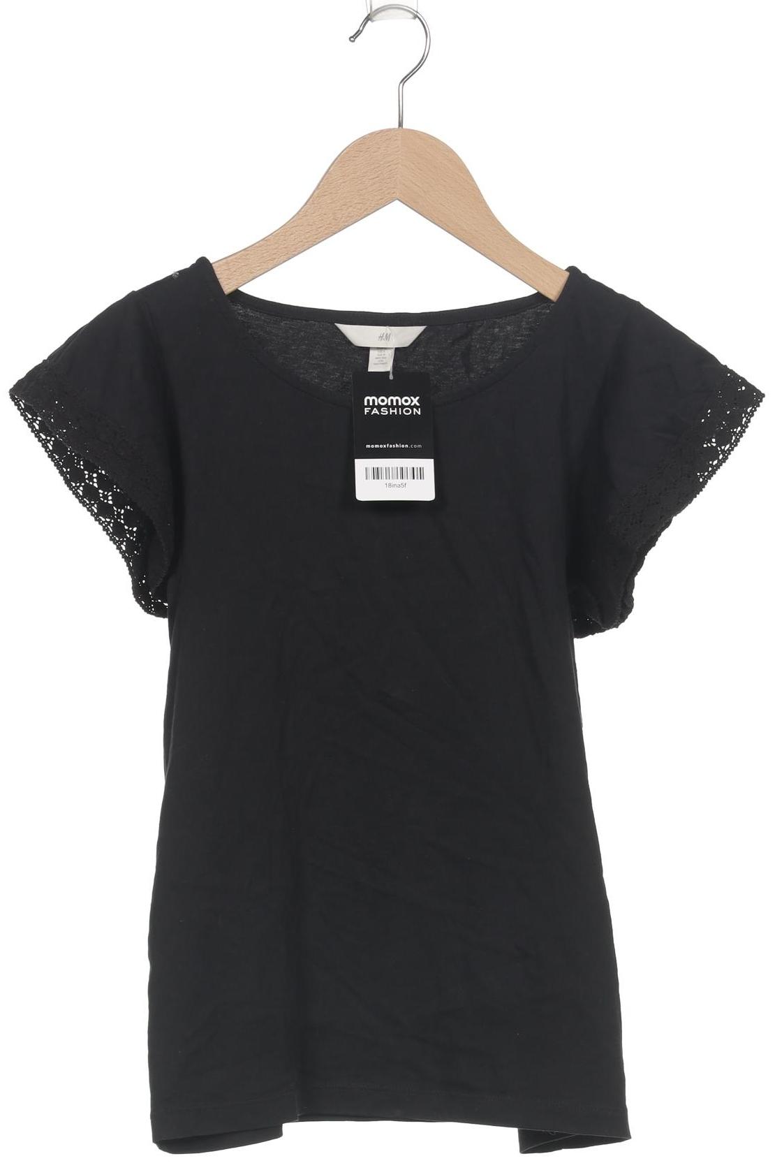 

H&M Damen T-Shirt, schwarz, Gr. 36