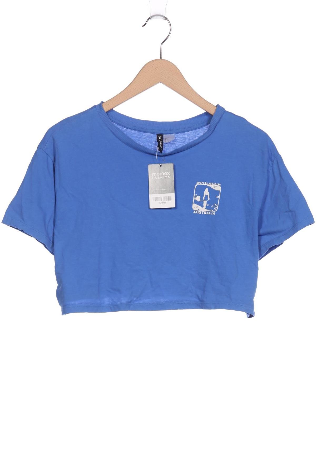

H&M Damen T-Shirt, blau, Gr. 38
